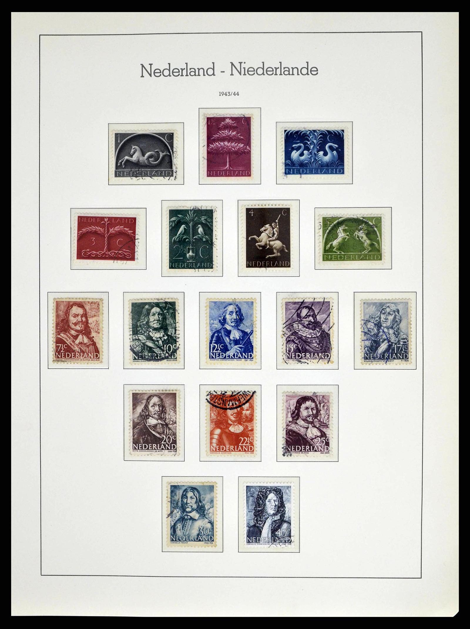 38667 0032 - Postzegelverzameling 38667 Nederland 1852-1968.
