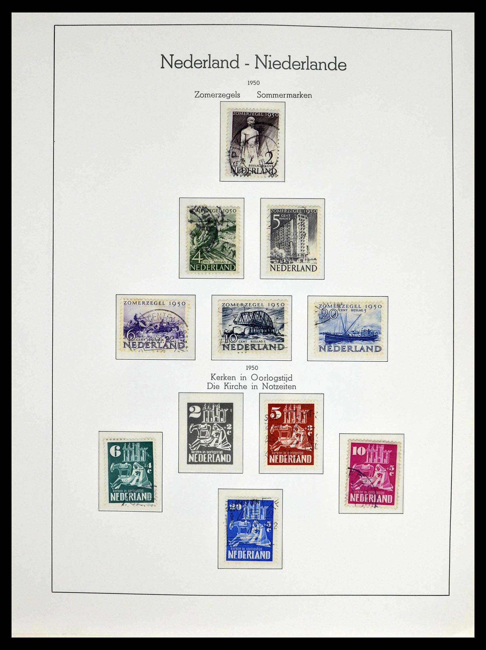38667 0044 - Postzegelverzameling 38667 Nederland 1852-1968.