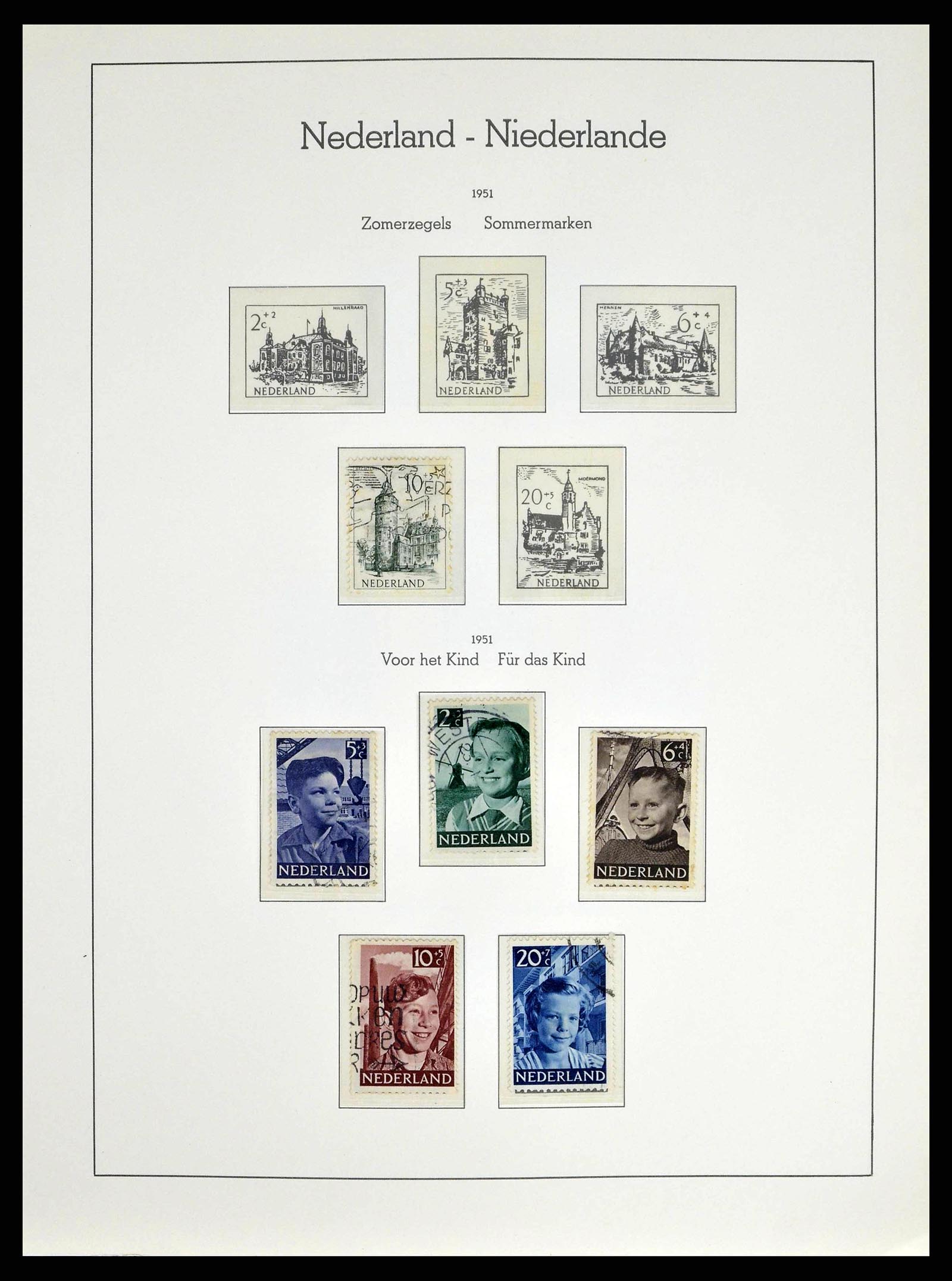 38667 0046 - Postzegelverzameling 38667 Nederland 1852-1968.