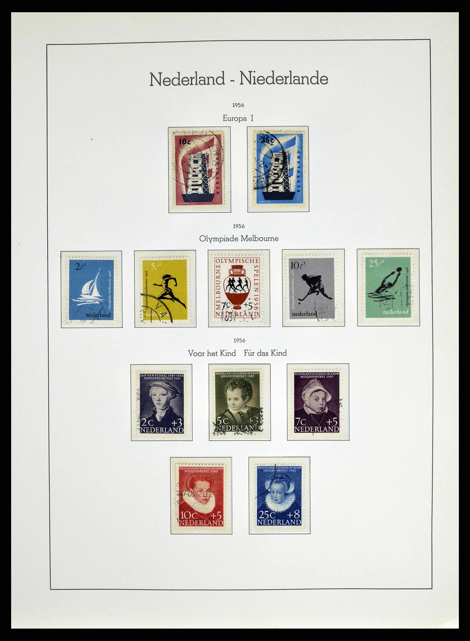 38667 0056 - Postzegelverzameling 38667 Nederland 1852-1968.