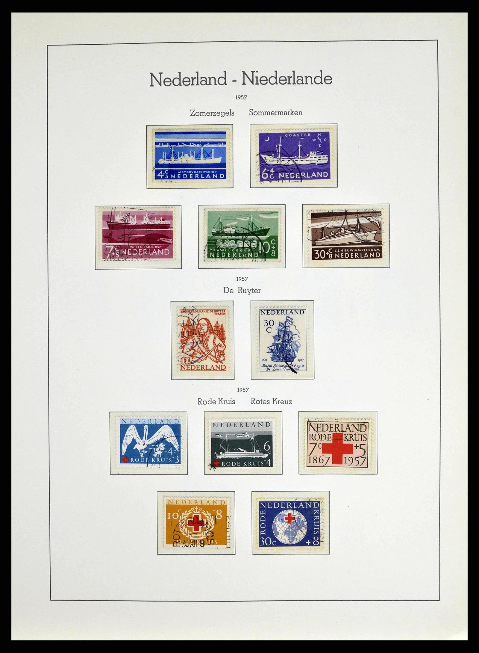 38667 0057 - Postzegelverzameling 38667 Nederland 1852-1968.