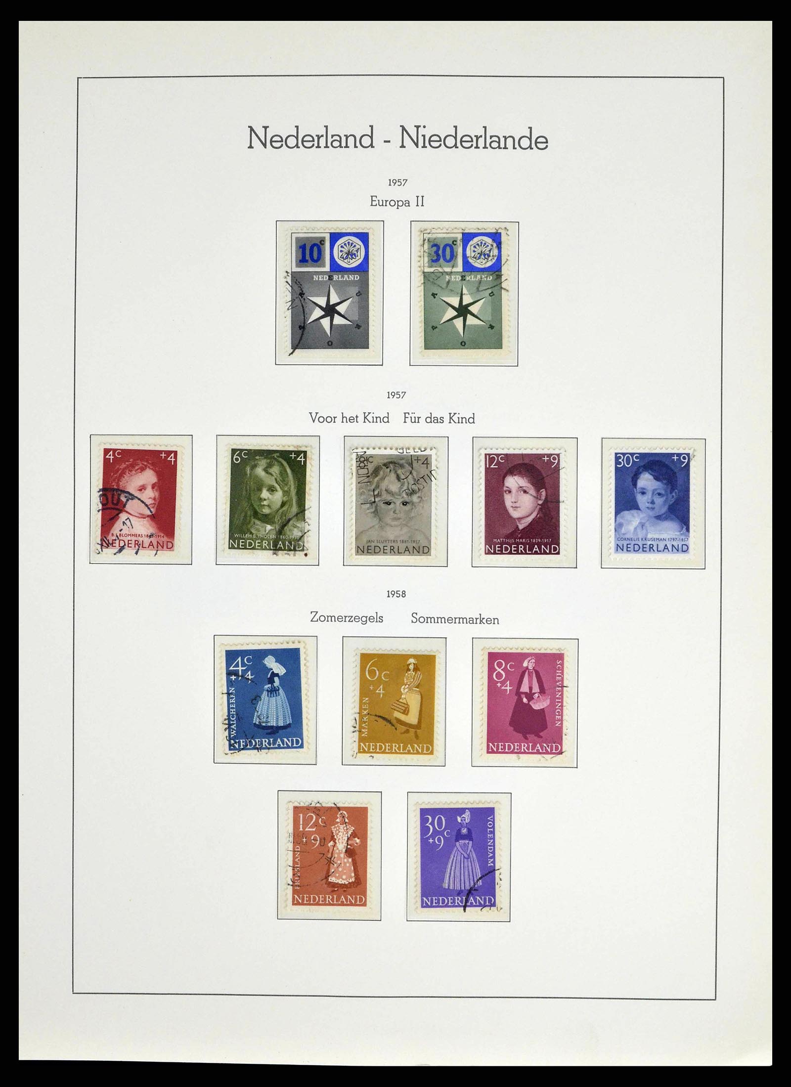 38667 0058 - Postzegelverzameling 38667 Nederland 1852-1968.