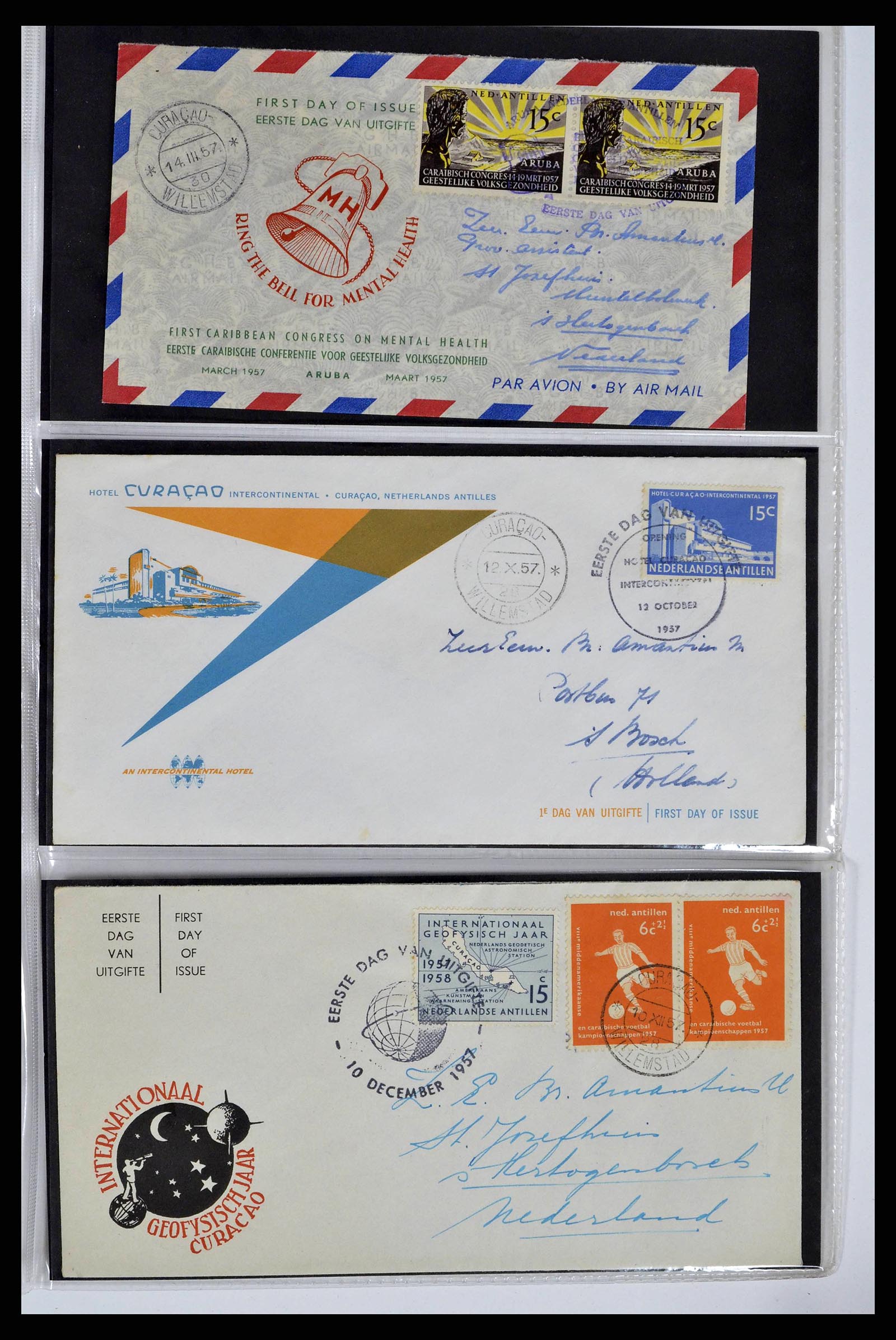 38668 0001 - Stamp collection 38668 Dutch territories FDC's 1948-1975.