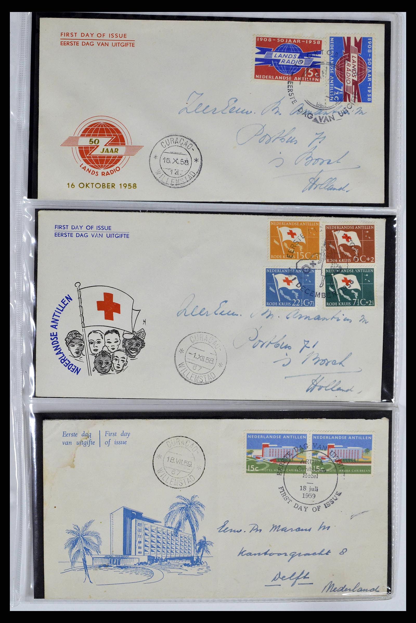 38668 0003 - Stamp collection 38668 Dutch territories FDC's 1948-1975.