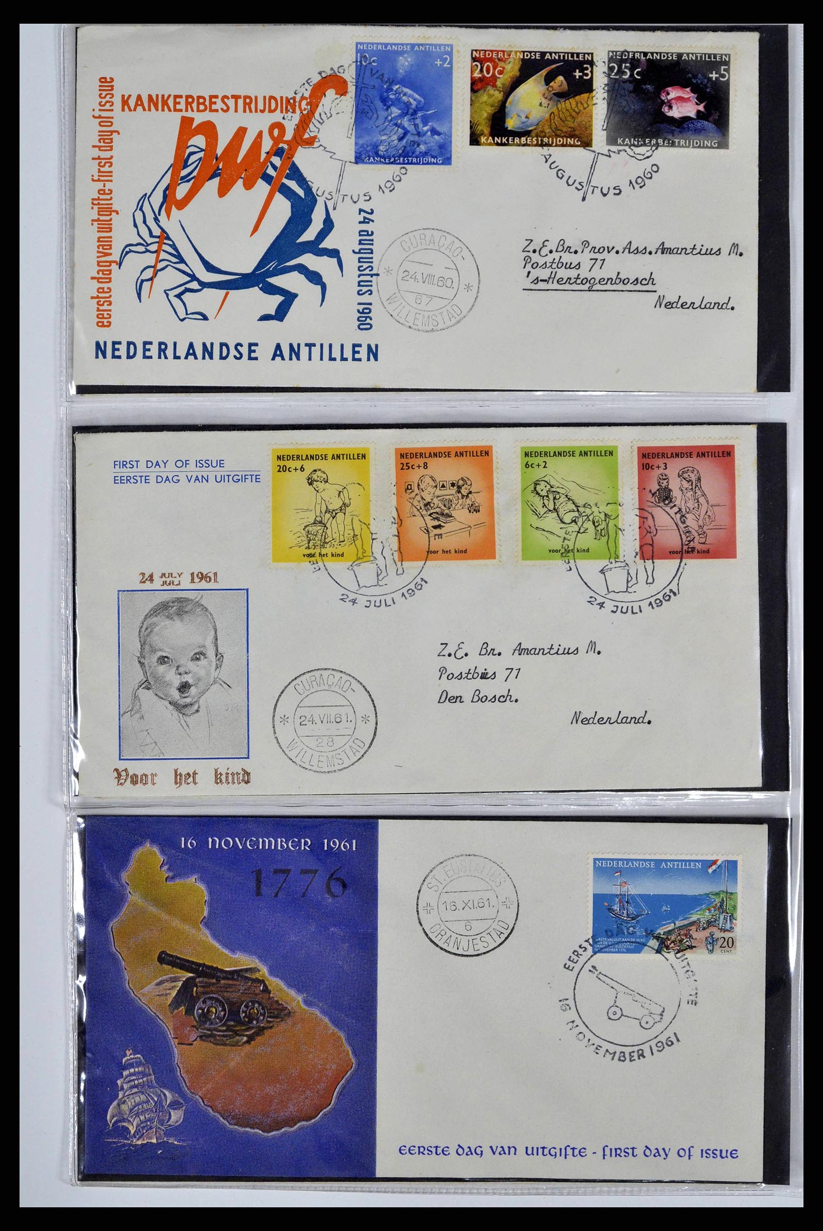 38668 0006 - Stamp collection 38668 Dutch territories FDC's 1948-1975.