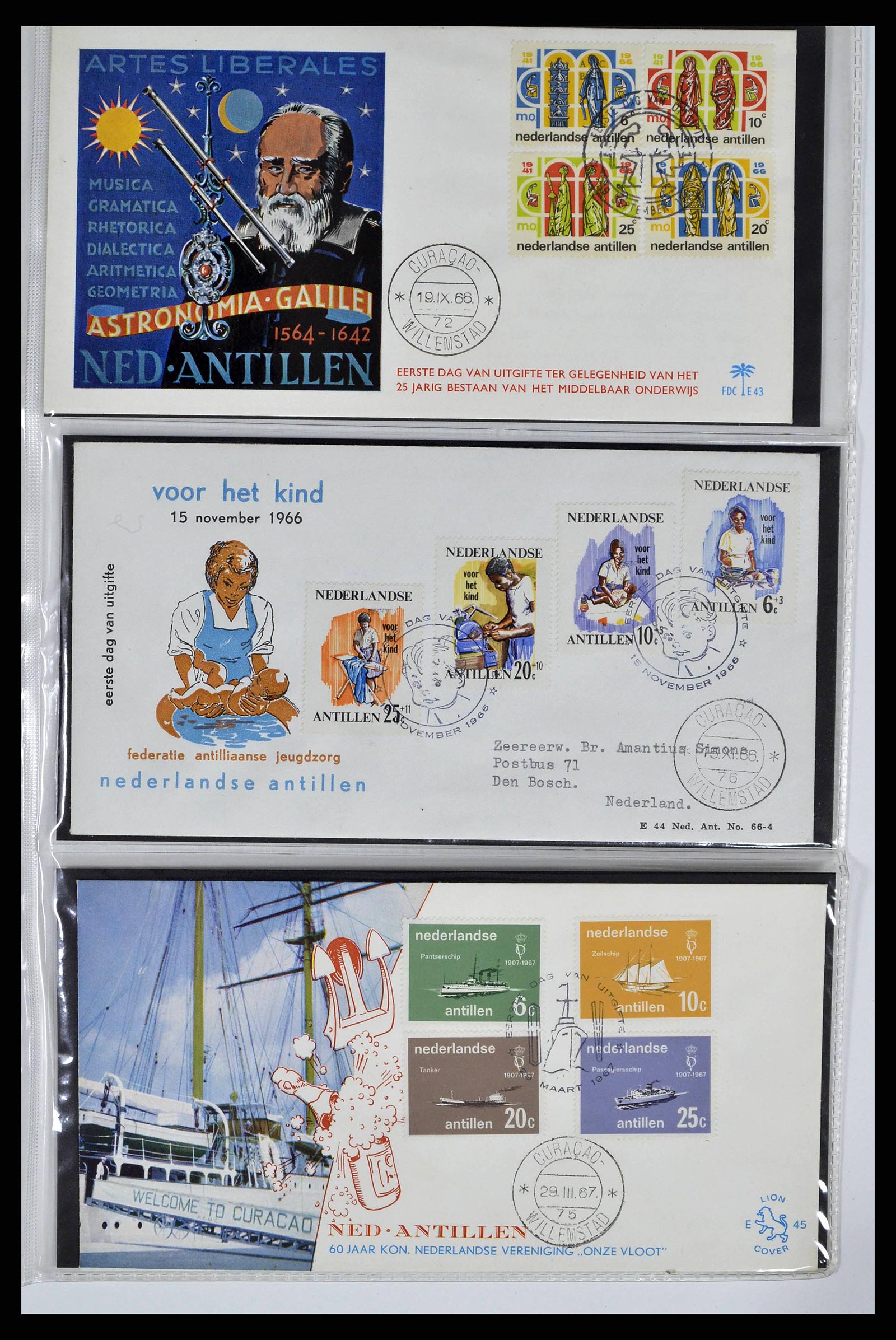 38668 0015 - Stamp collection 38668 Dutch territories FDC's 1948-1975.