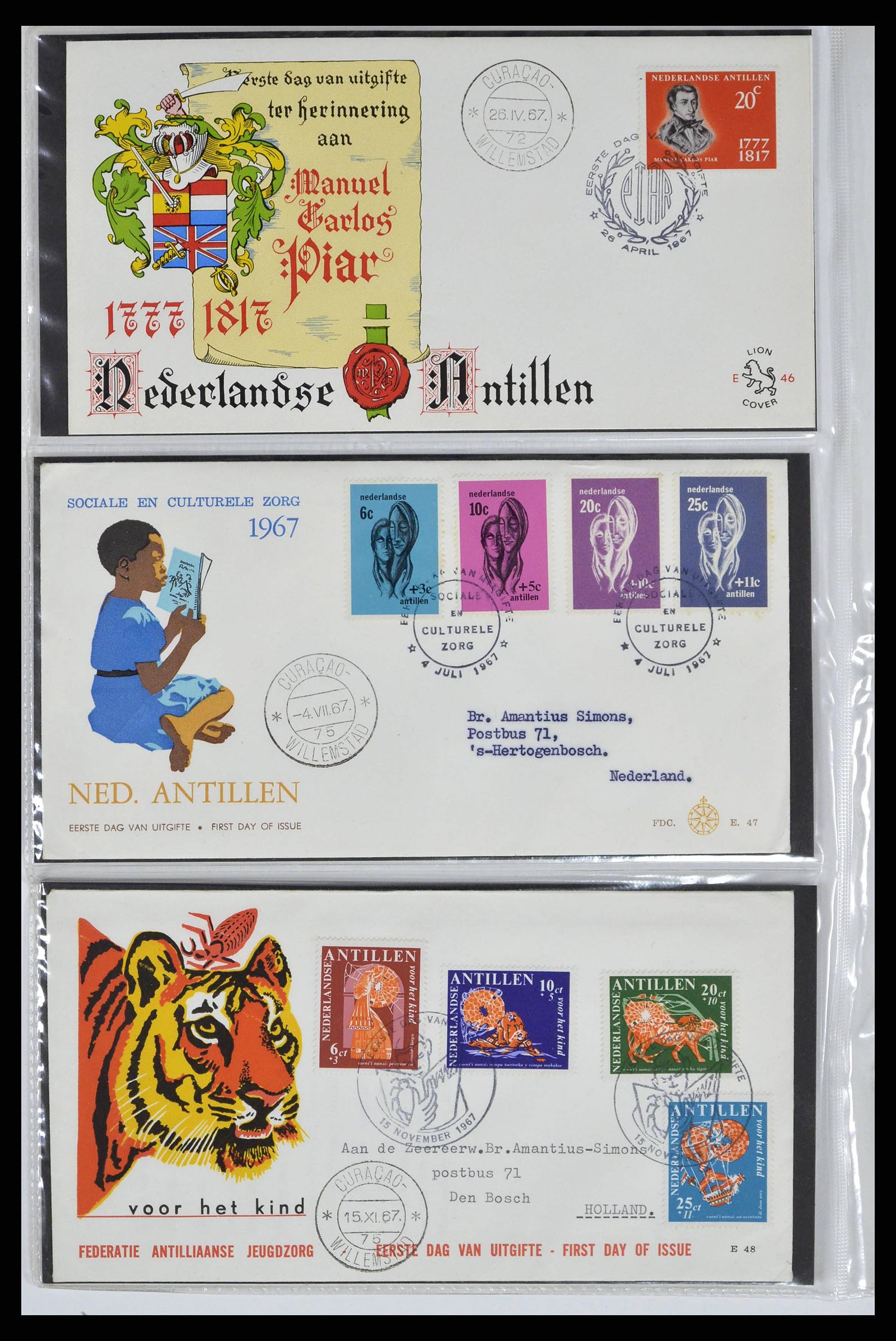38668 0016 - Stamp collection 38668 Dutch territories FDC's 1948-1975.