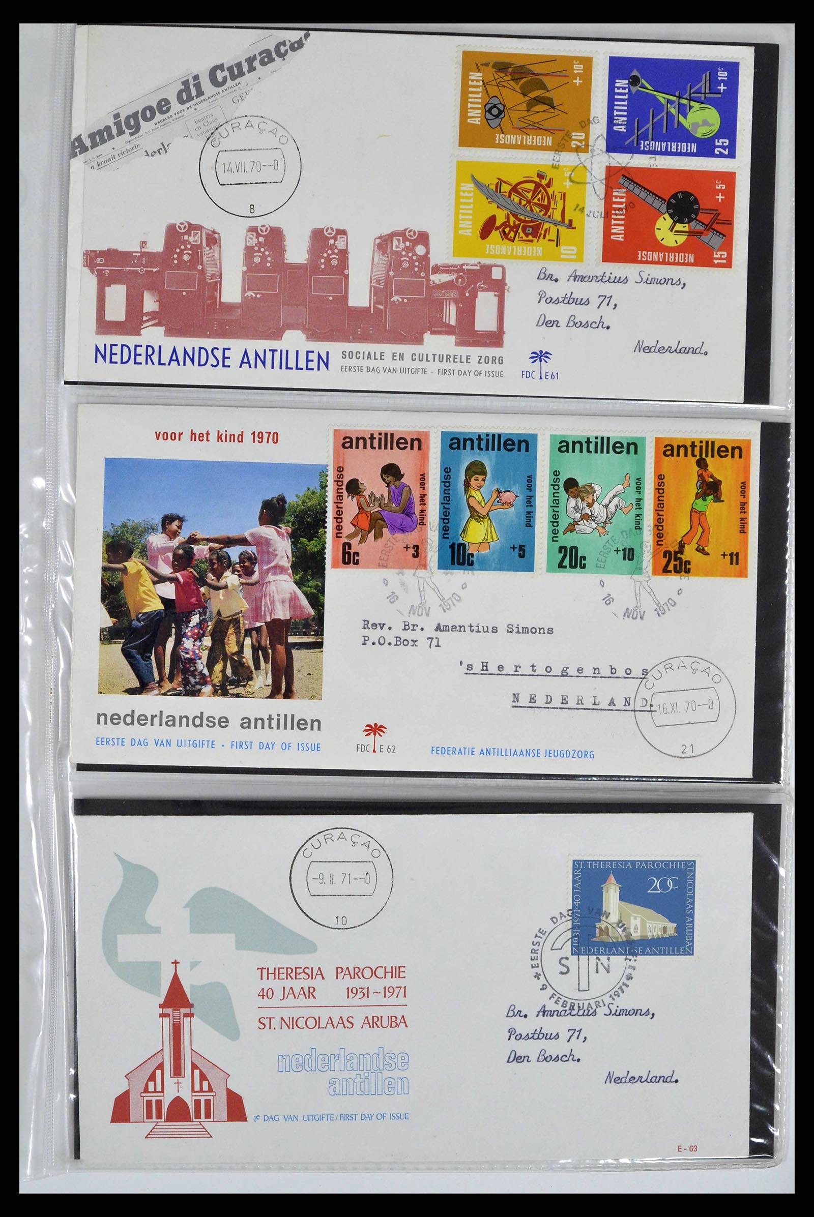 38668 0021 - Stamp collection 38668 Dutch territories FDC's 1948-1975.