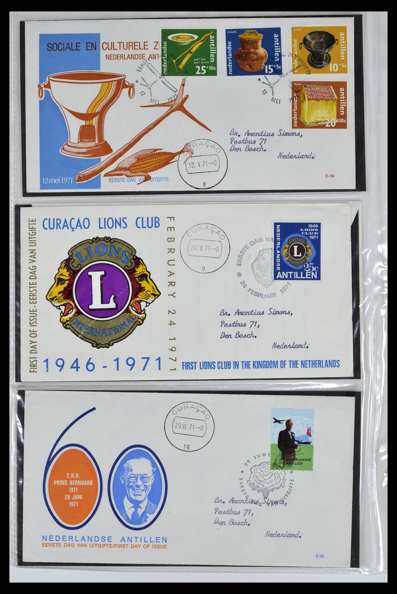 38668 0022 - Stamp collection 38668 Dutch territories FDC's 1948-1975.