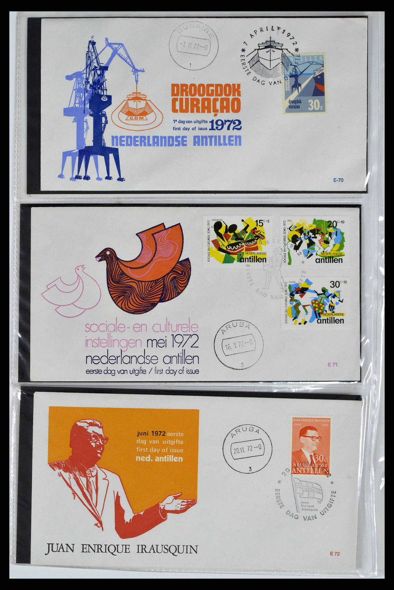 38668 0024 - Stamp collection 38668 Dutch territories FDC's 1948-1975.