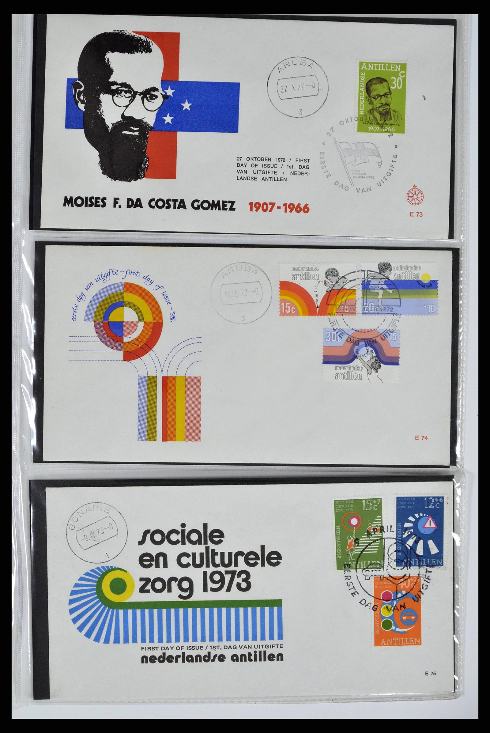 38668 0025 - Stamp collection 38668 Dutch territories FDC's 1948-1975.