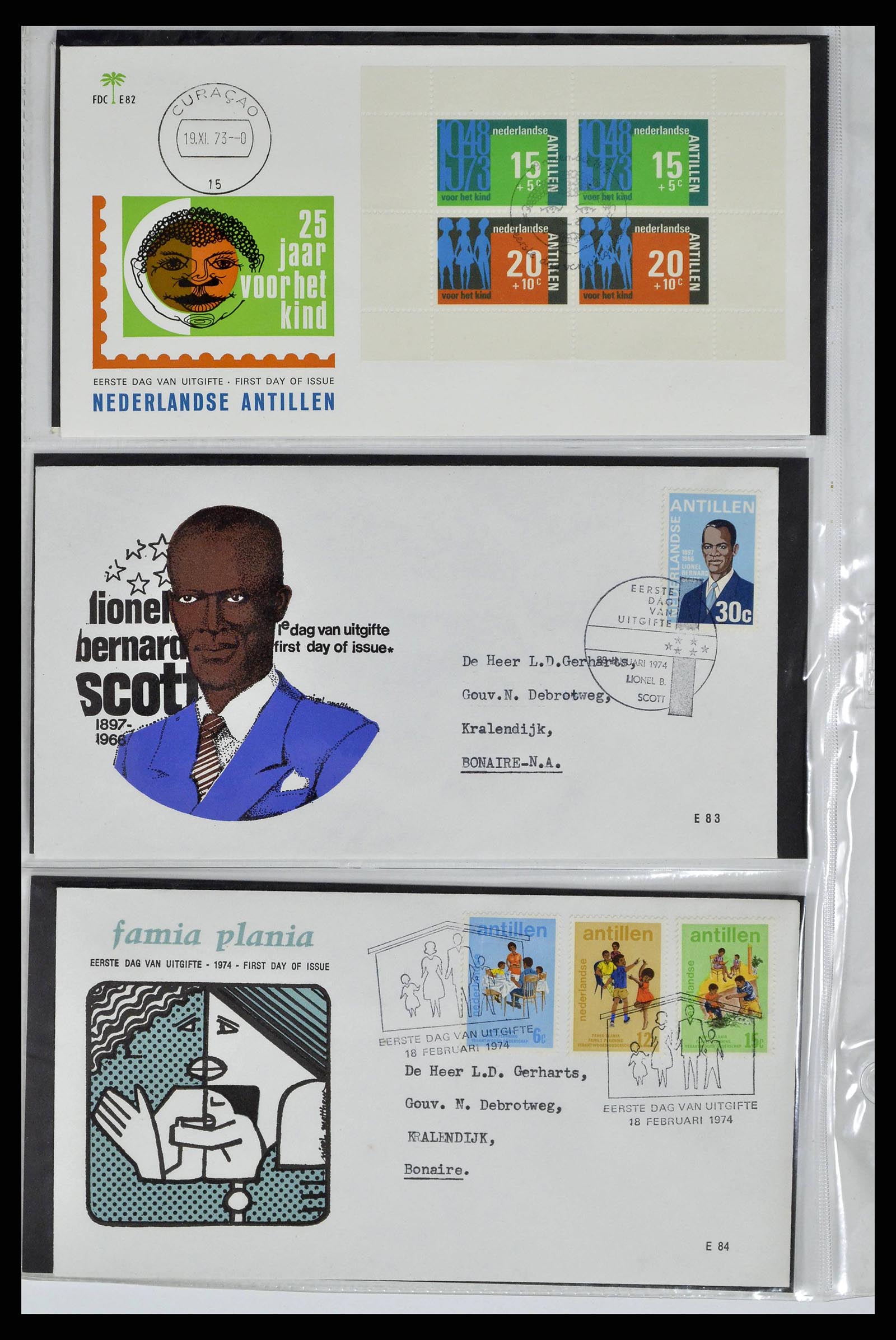 38668 0028 - Stamp collection 38668 Dutch territories FDC's 1948-1975.