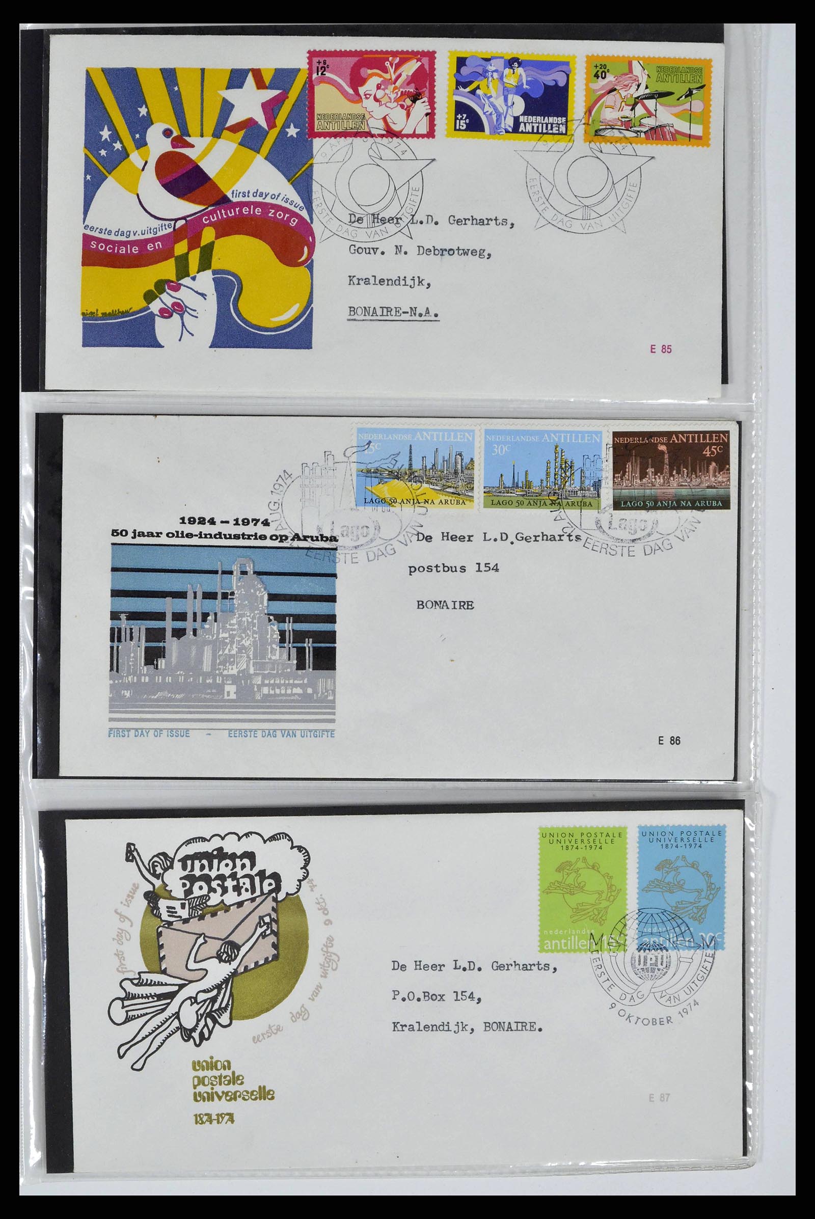 38668 0029 - Stamp collection 38668 Dutch territories FDC's 1948-1975.