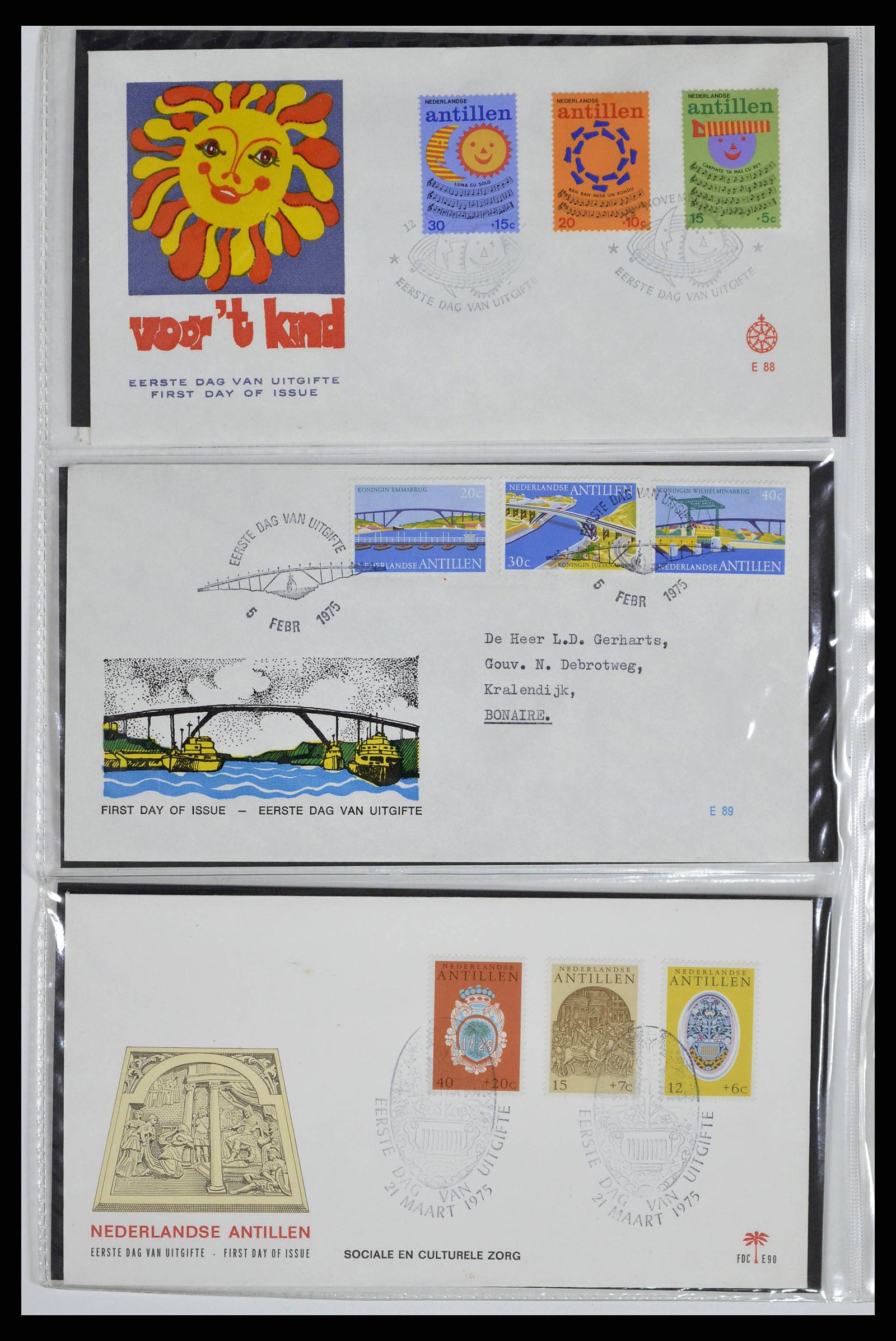 38668 0030 - Stamp collection 38668 Dutch territories FDC's 1948-1975.