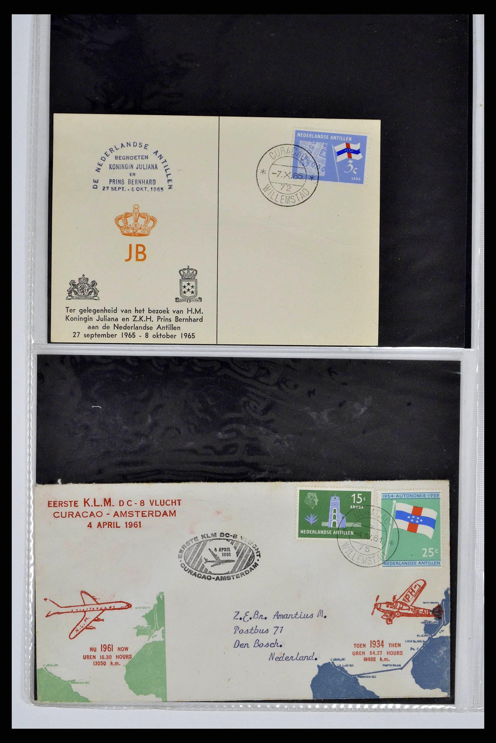 38668 0035 - Stamp collection 38668 Dutch territories FDC's 1948-1975.