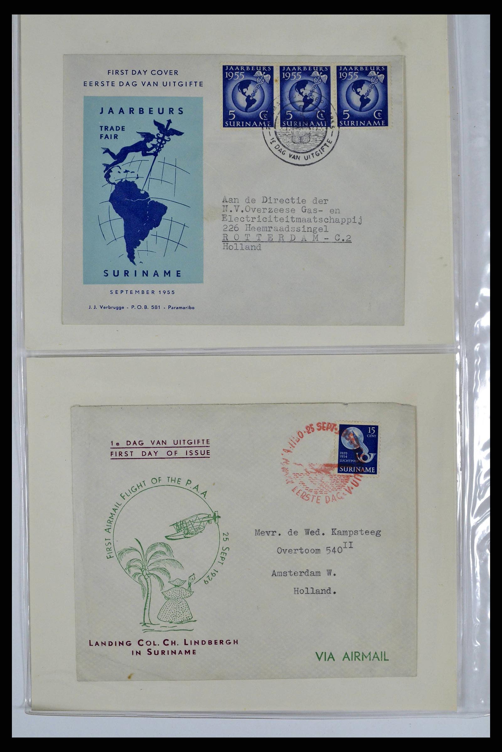 38668 0037 - Stamp collection 38668 Dutch territories FDC's 1948-1975.