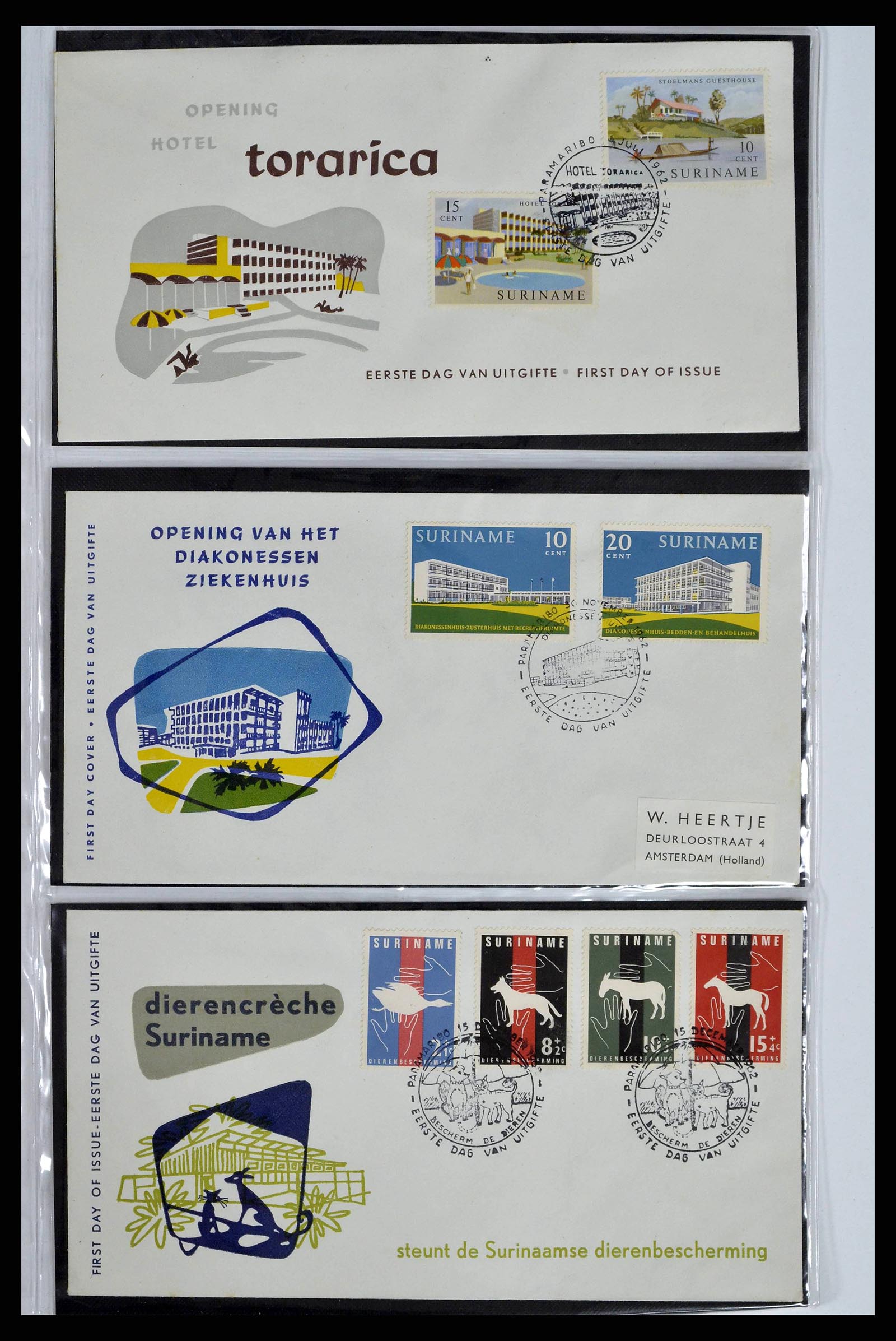38668 0047 - Stamp collection 38668 Dutch territories FDC's 1948-1975.