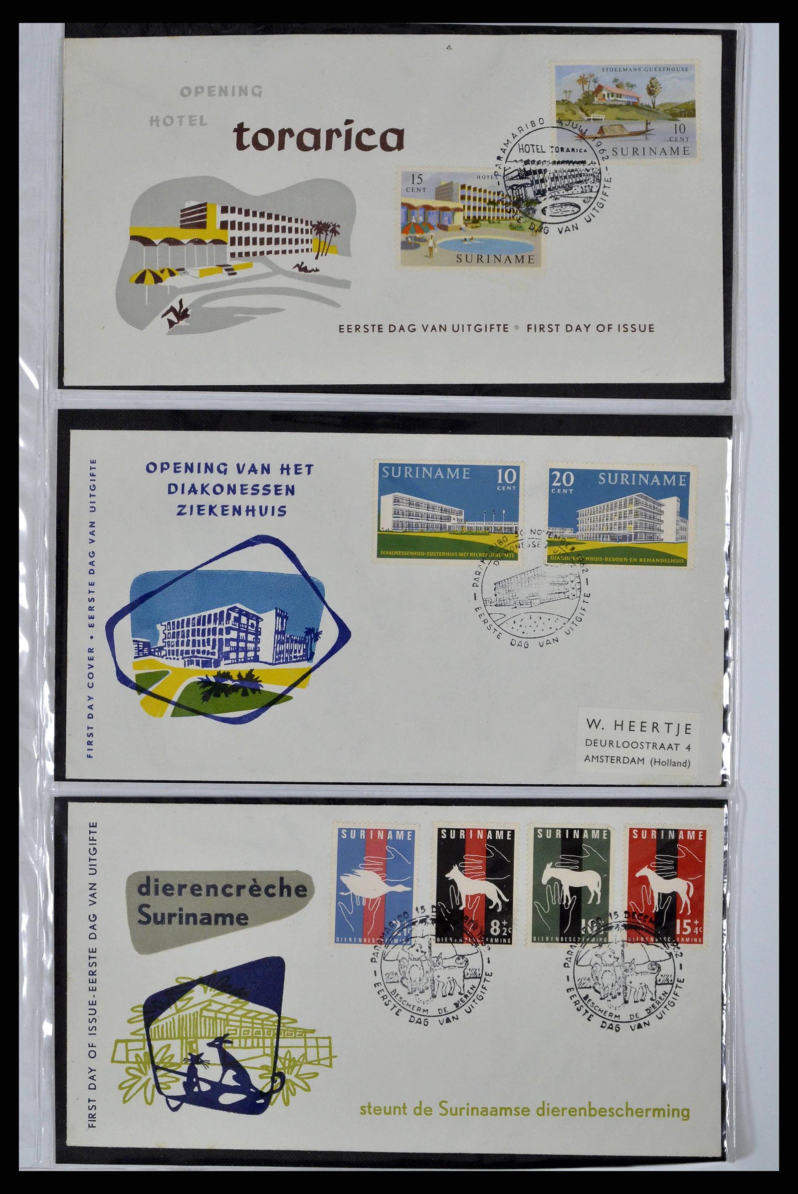 38668 0049 - Stamp collection 38668 Dutch territories FDC's 1948-1975.