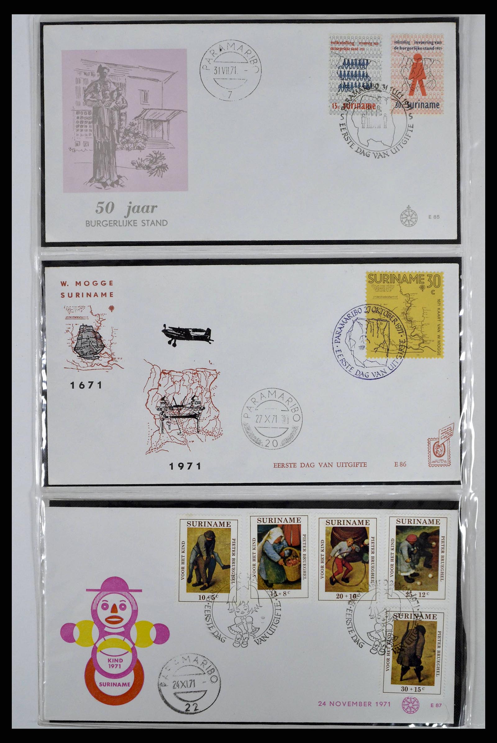38668 0069 - Stamp collection 38668 Dutch territories FDC's 1948-1975.
