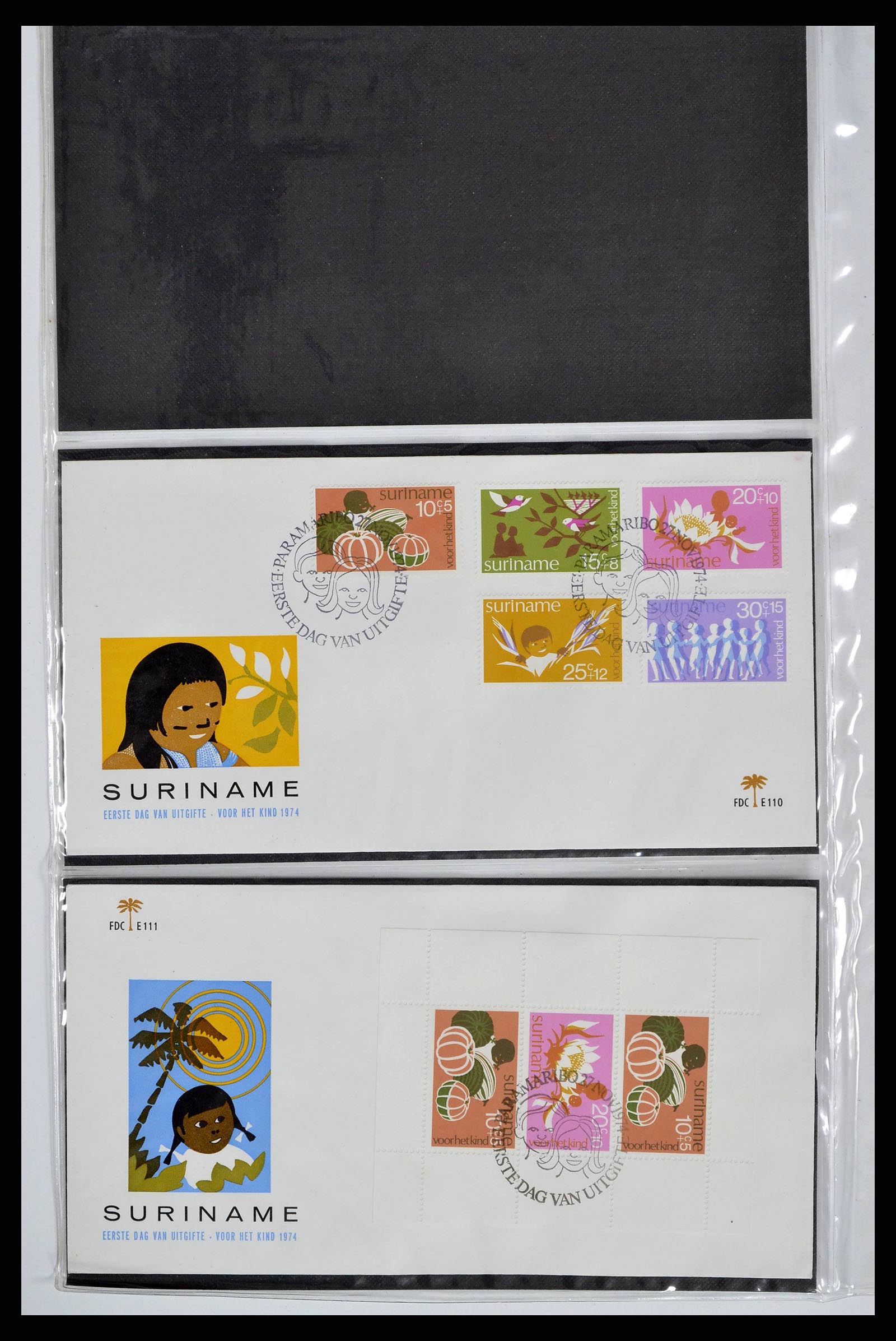 38668 0077 - Stamp collection 38668 Dutch territories FDC's 1948-1975.