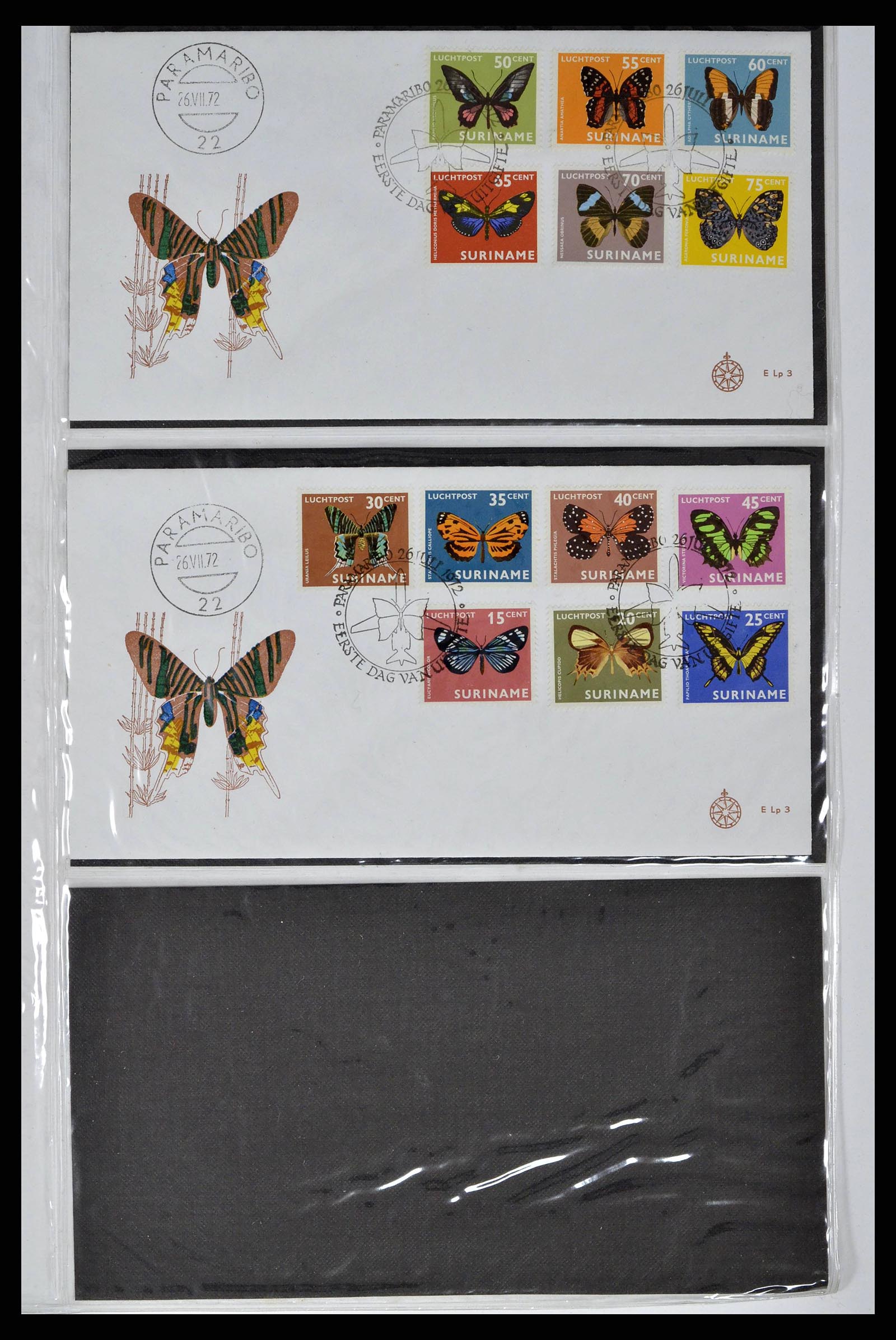 38668 0082 - Postzegelverzameling 38668 Overzeese Gebiedsdelen FDC's 1948-1975.