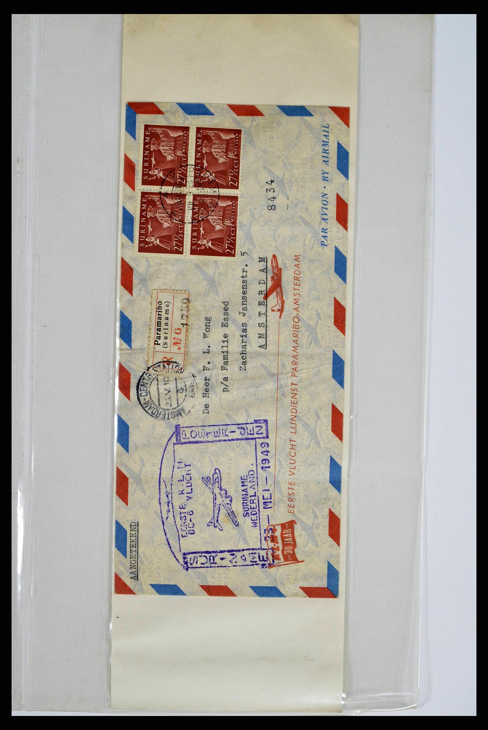 38668 0083 - Postzegelverzameling 38668 Overzeese Gebiedsdelen FDC's 1948-1975.
