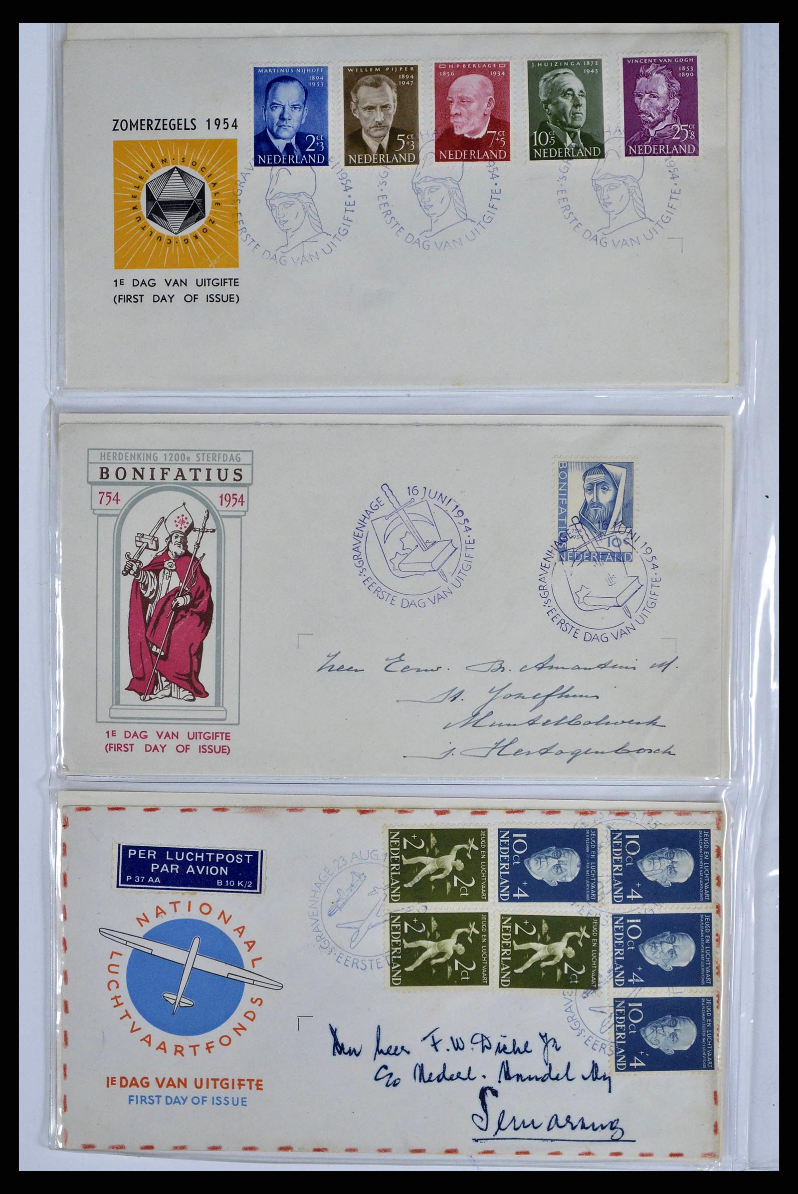38669 0006 - Stamp collection 38669 Netherlands FDC's 1950-1969.