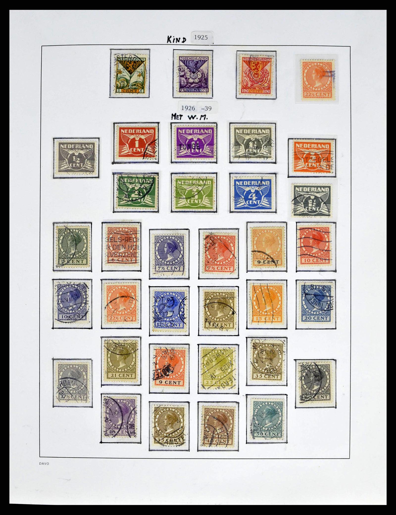 38670 0008 - Postzegelverzameling 38670 Nederland 1852-1968.