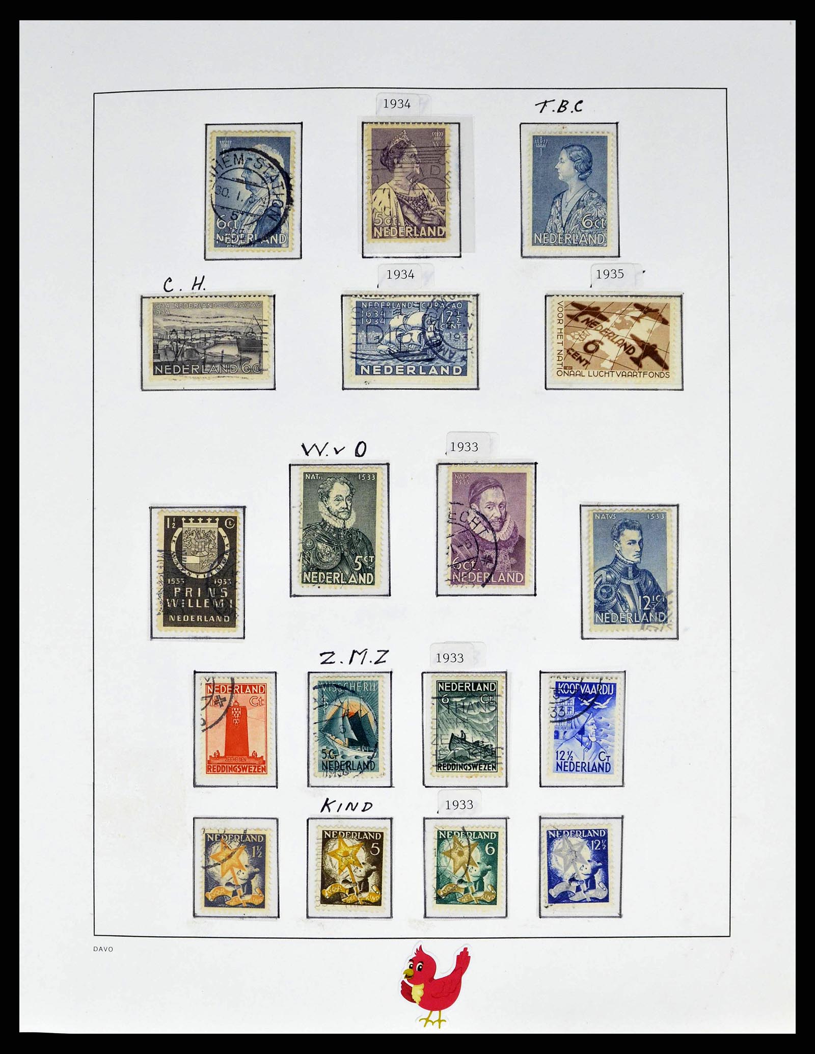 38670 0014 - Postzegelverzameling 38670 Nederland 1852-1968.
