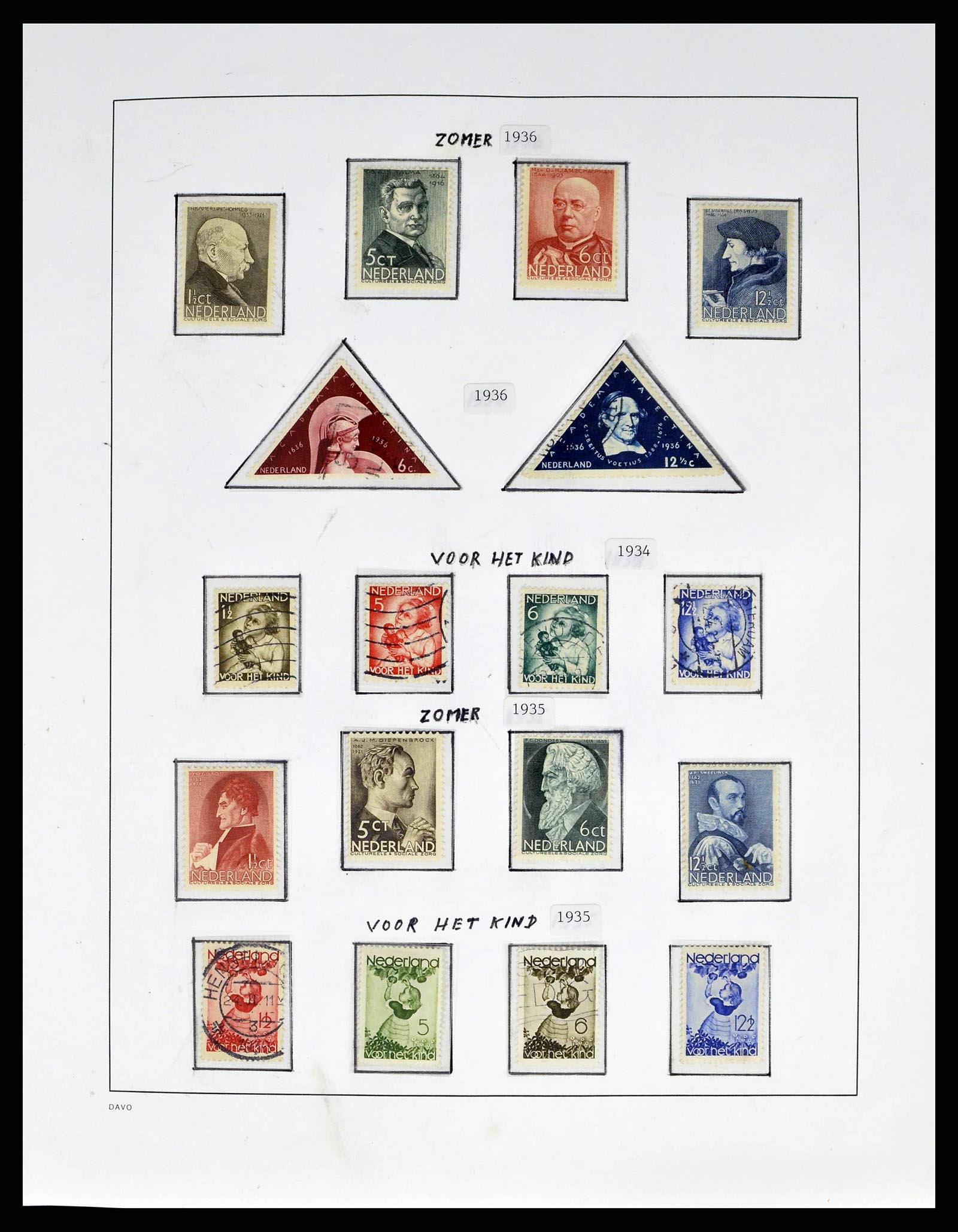 38670 0015 - Postzegelverzameling 38670 Nederland 1852-1968.