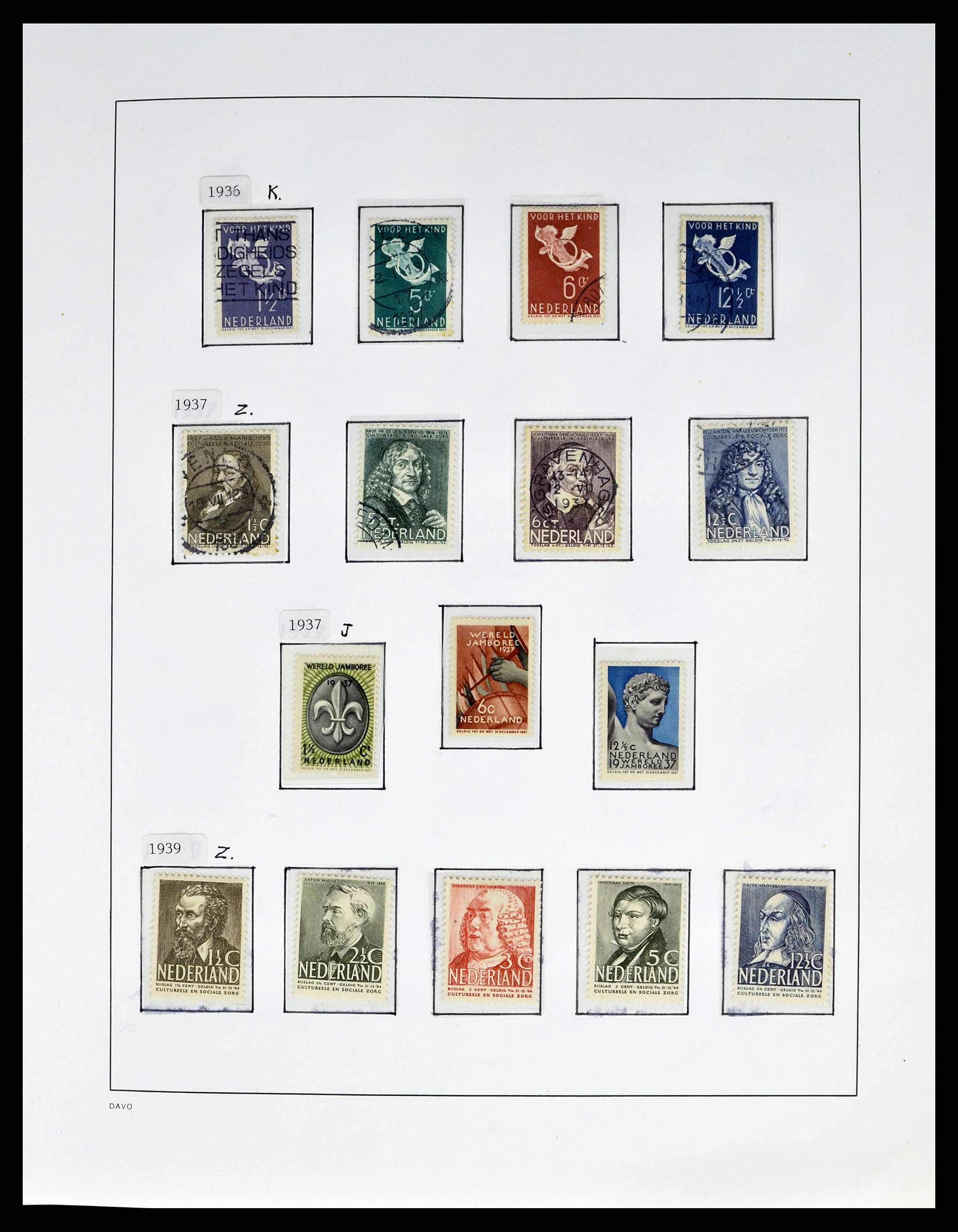 38670 0016 - Postzegelverzameling 38670 Nederland 1852-1968.