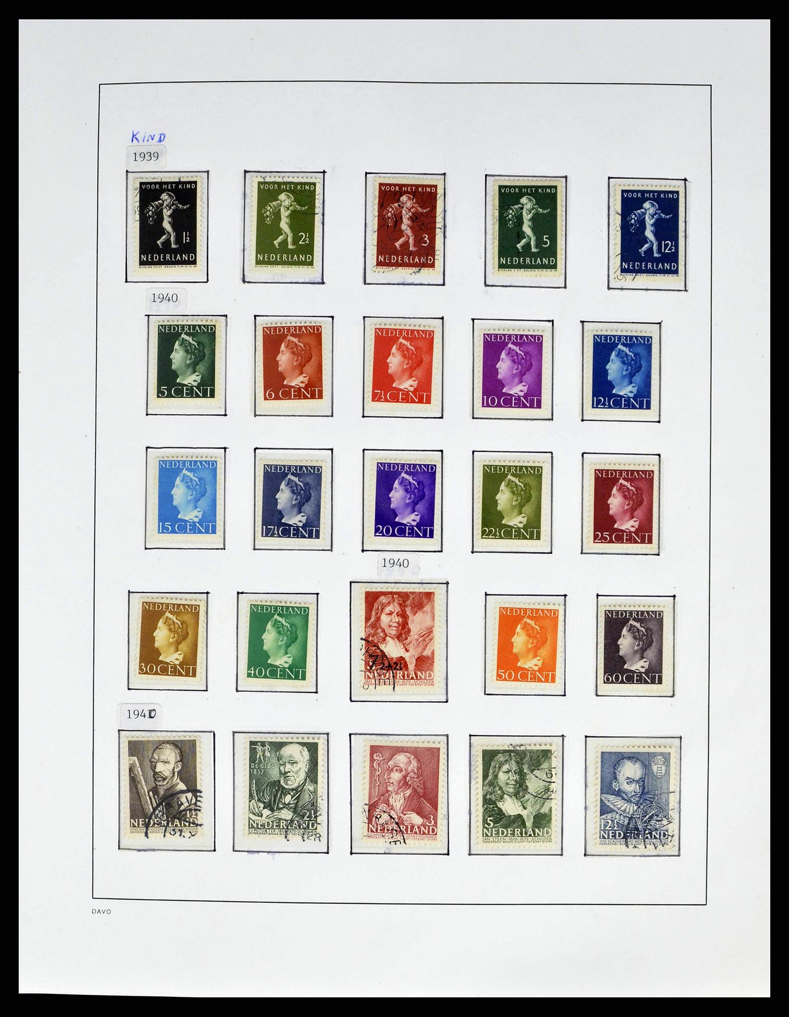 38670 0018 - Postzegelverzameling 38670 Nederland 1852-1968.