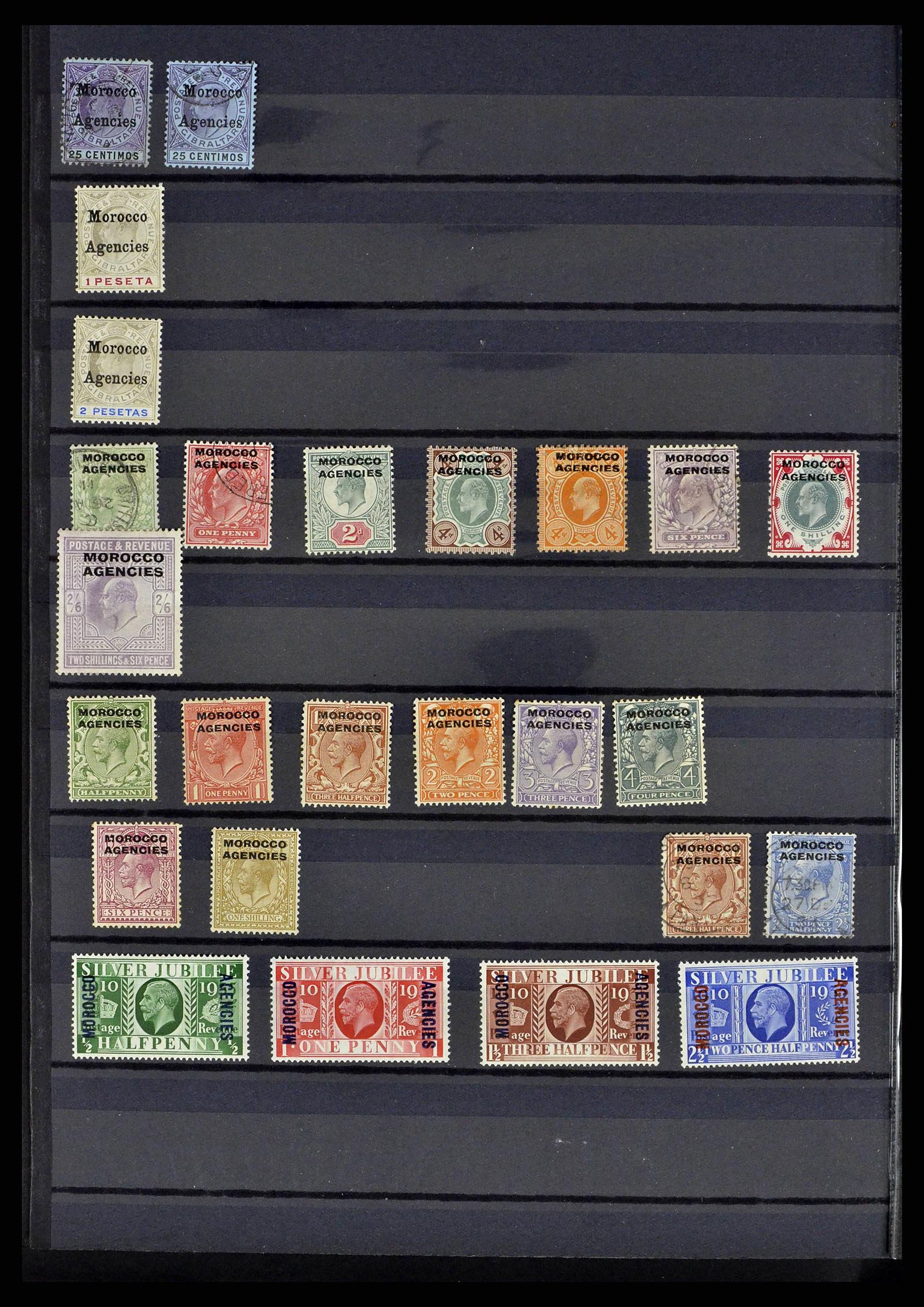 38672 0002 - Stamp collection 38672 Morocco Agencies 1898-1957.