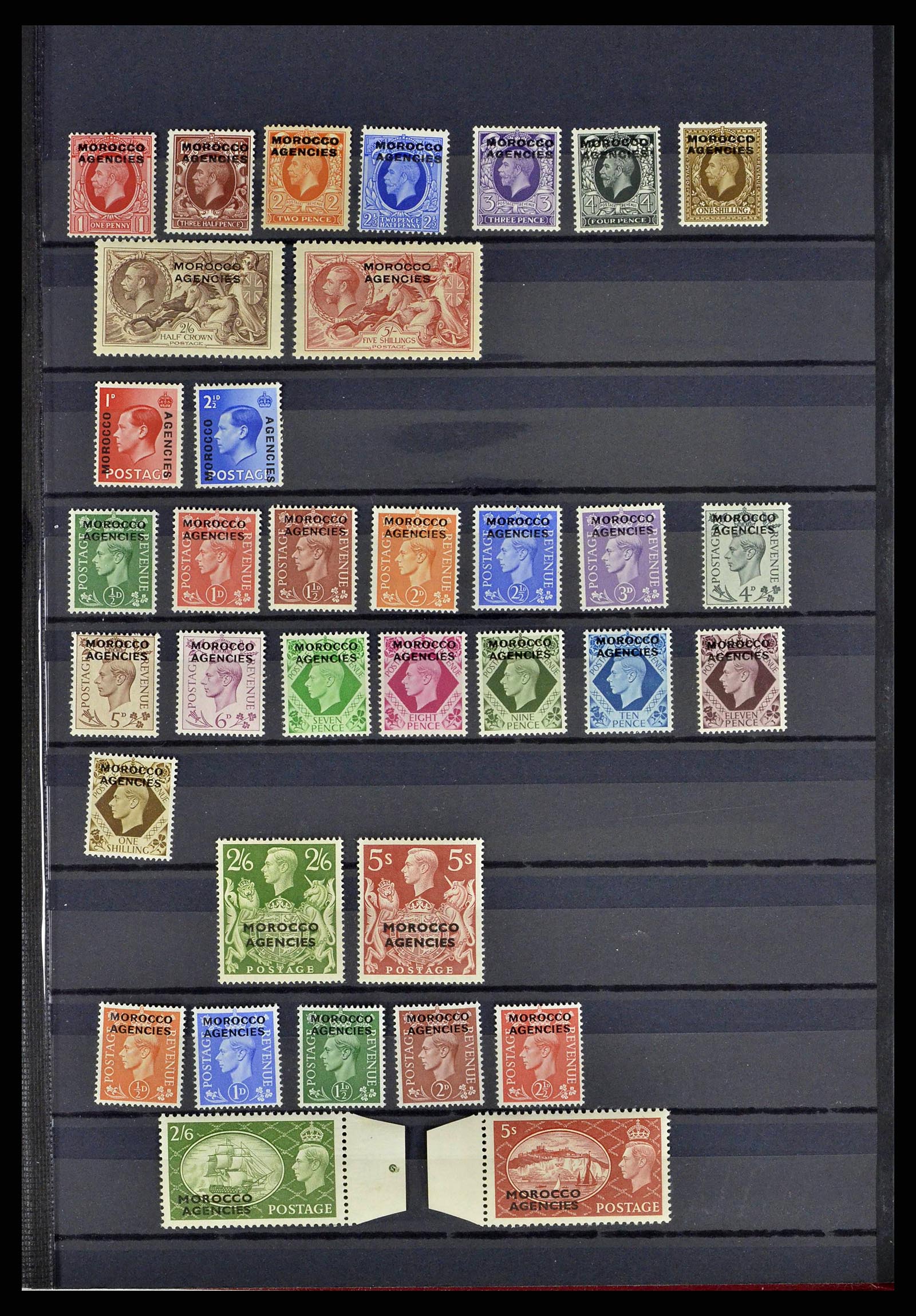 38672 0003 - Stamp collection 38672 Morocco Agencies 1898-1957.