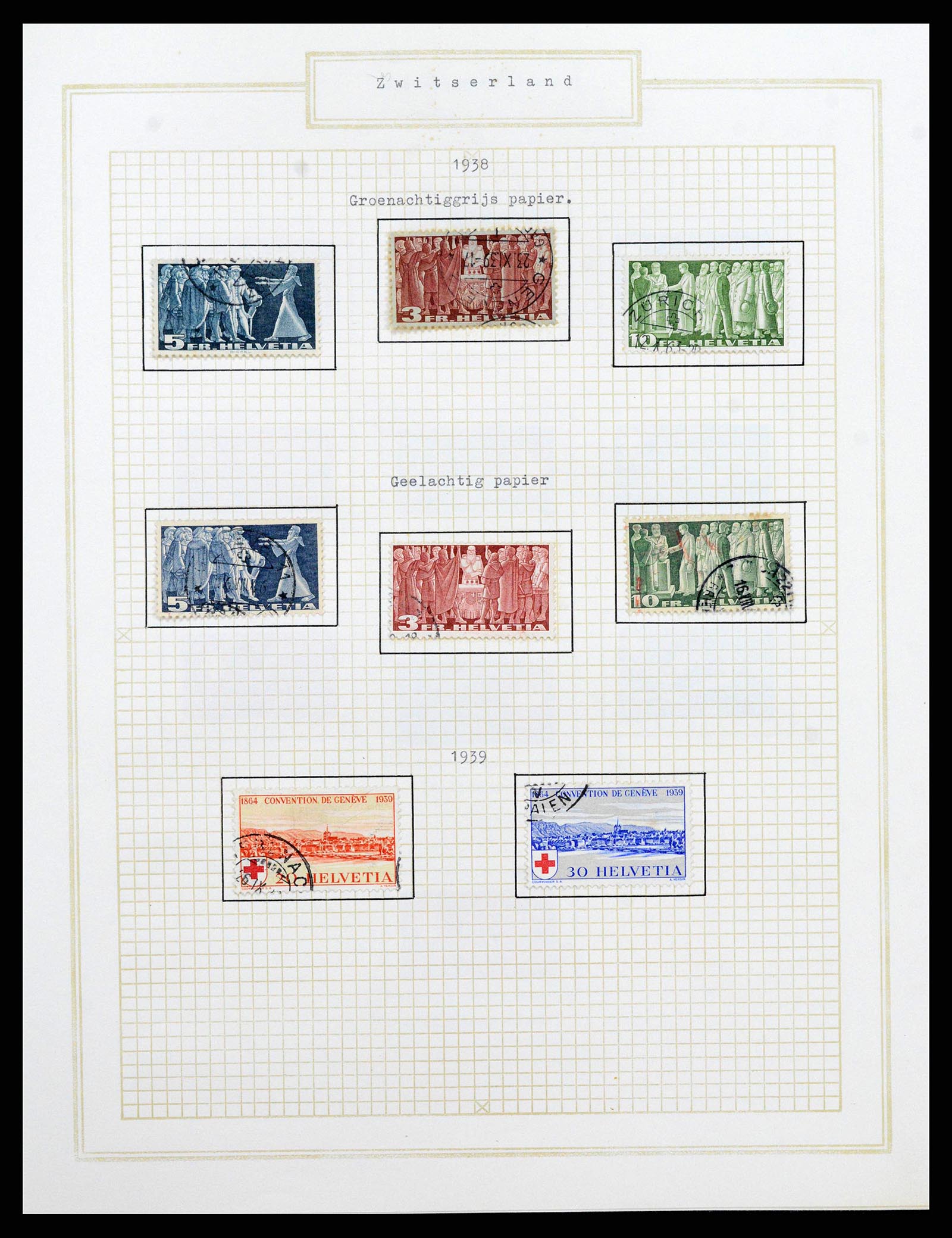 38673 0022 - Stamp collection 38673 Switzerland 1854-1991.