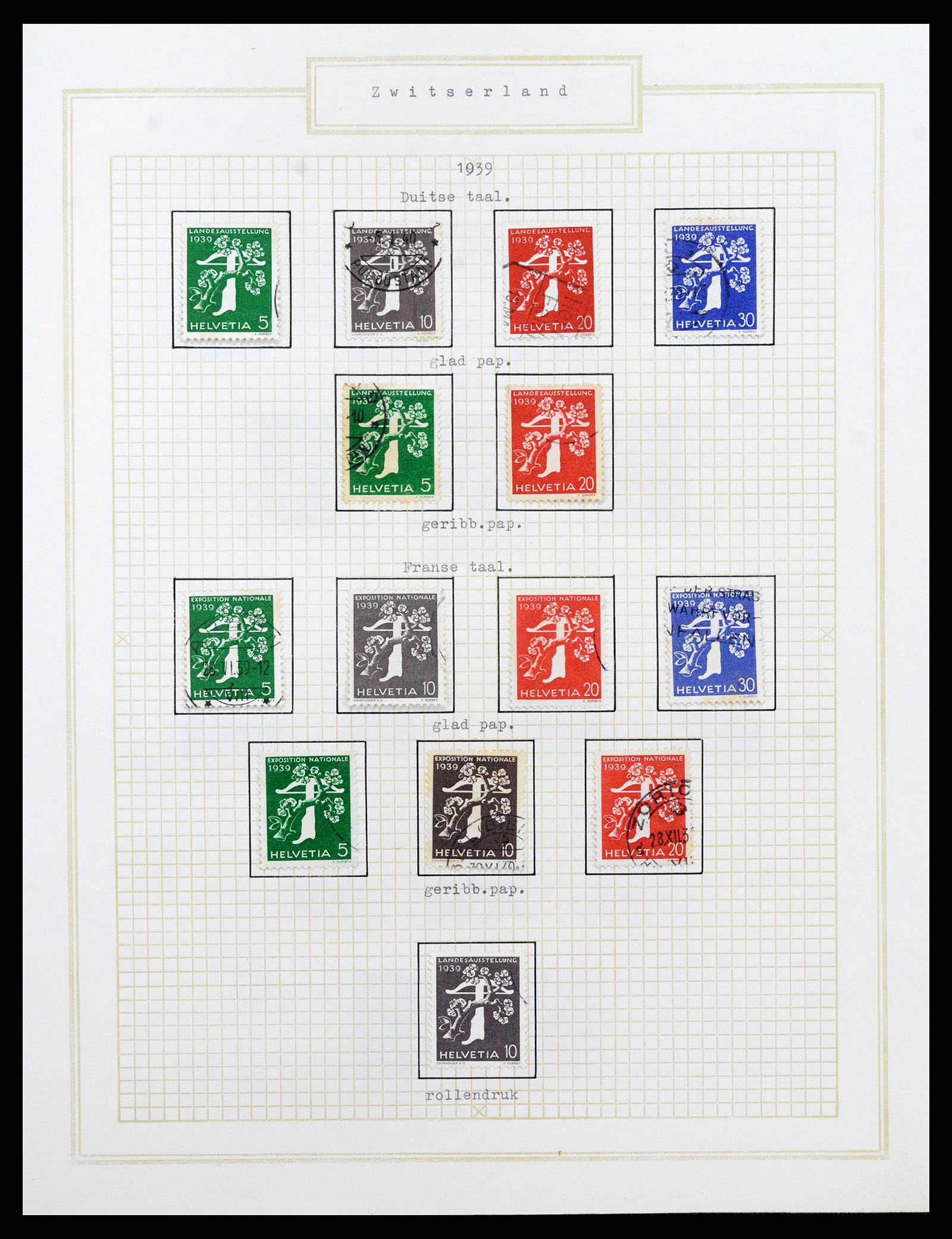 38673 0024 - Stamp collection 38673 Switzerland 1854-1991.