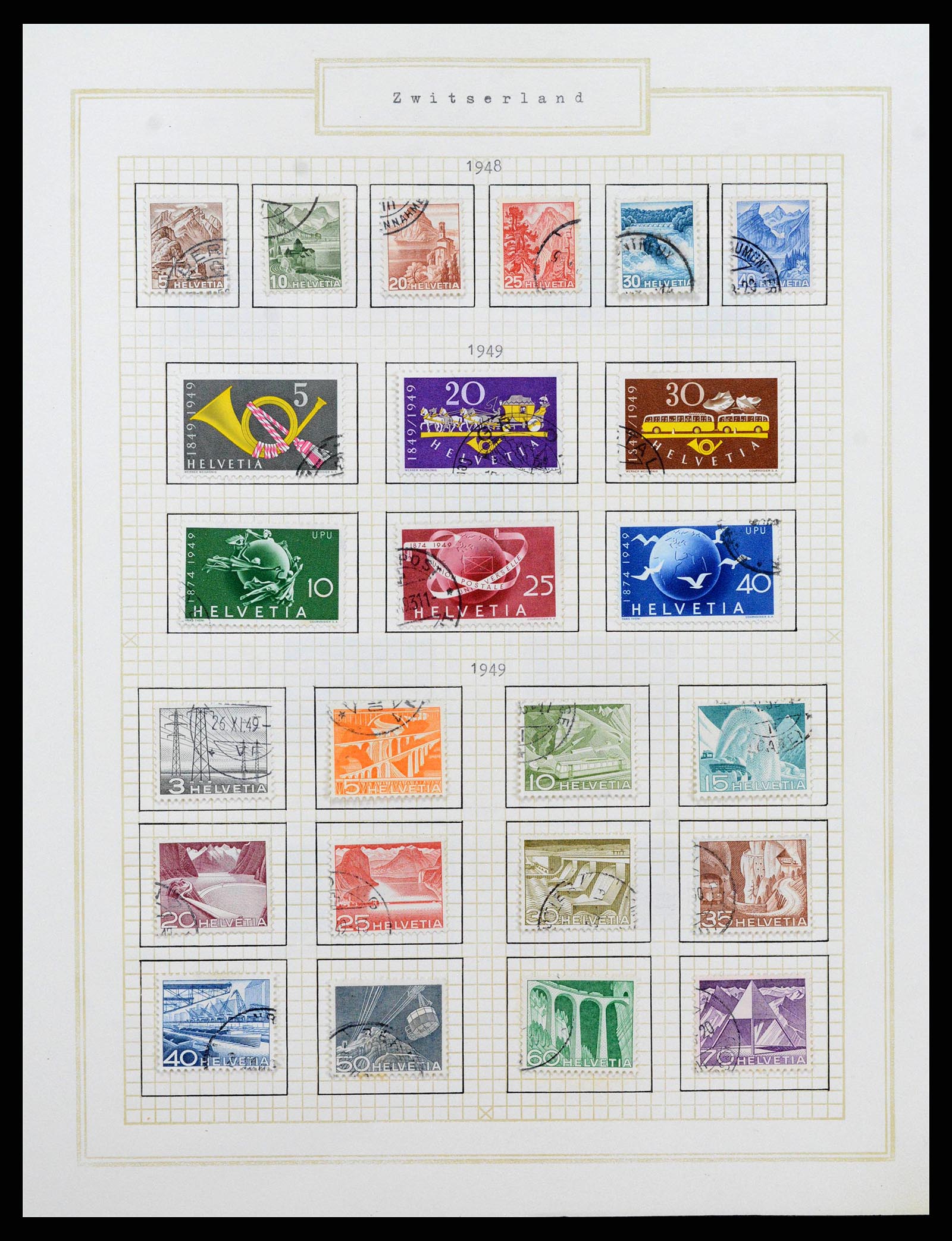 38673 0029 - Stamp collection 38673 Switzerland 1854-1991.