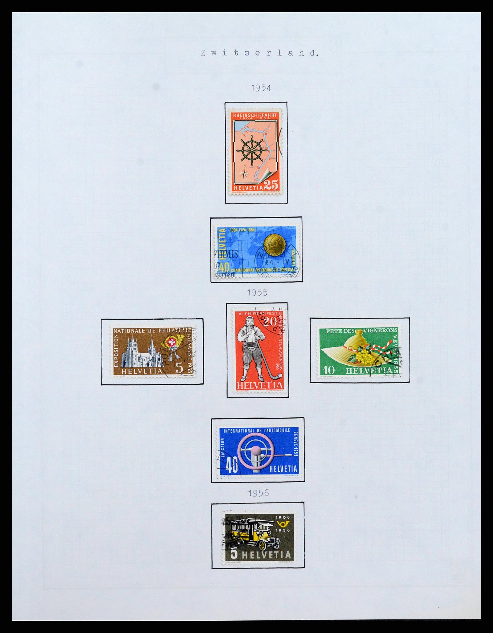 38673 0031 - Stamp collection 38673 Switzerland 1854-1991.