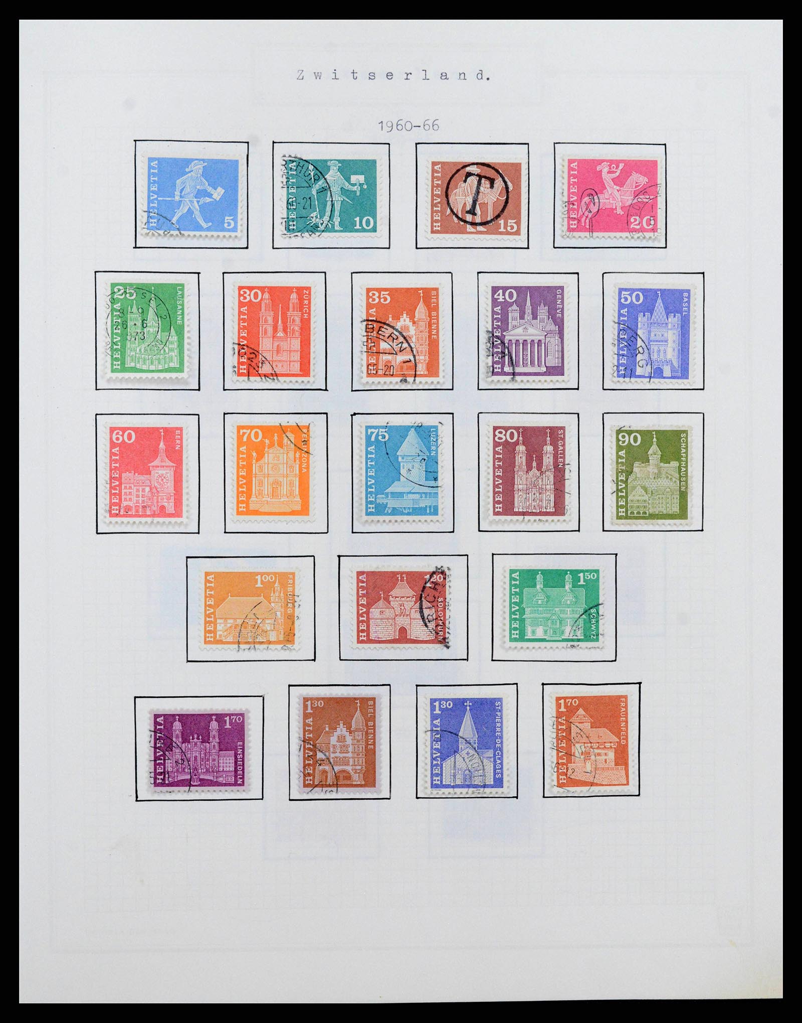 38673 0035 - Stamp collection 38673 Switzerland 1854-1991.