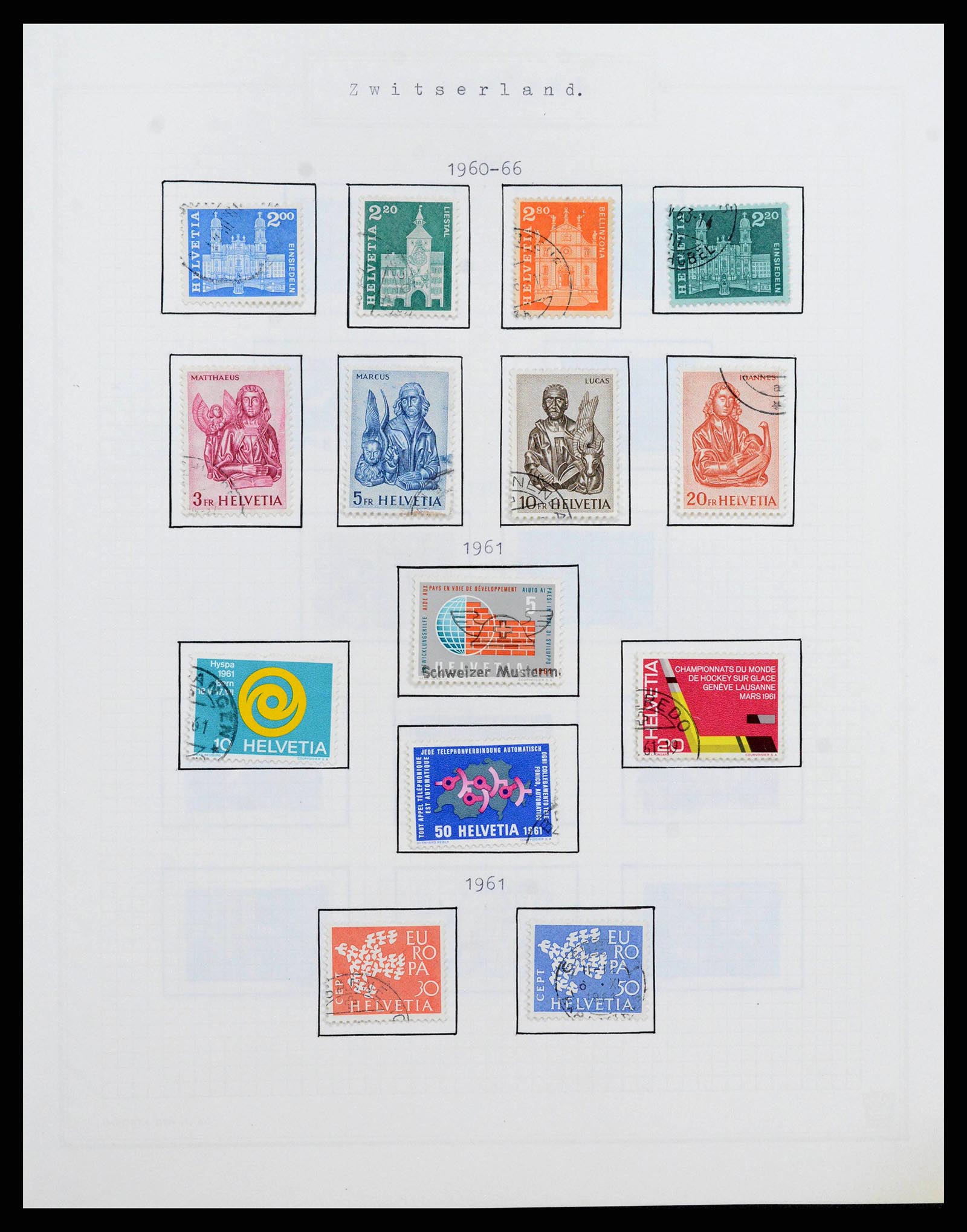 38673 0036 - Stamp collection 38673 Switzerland 1854-1991.