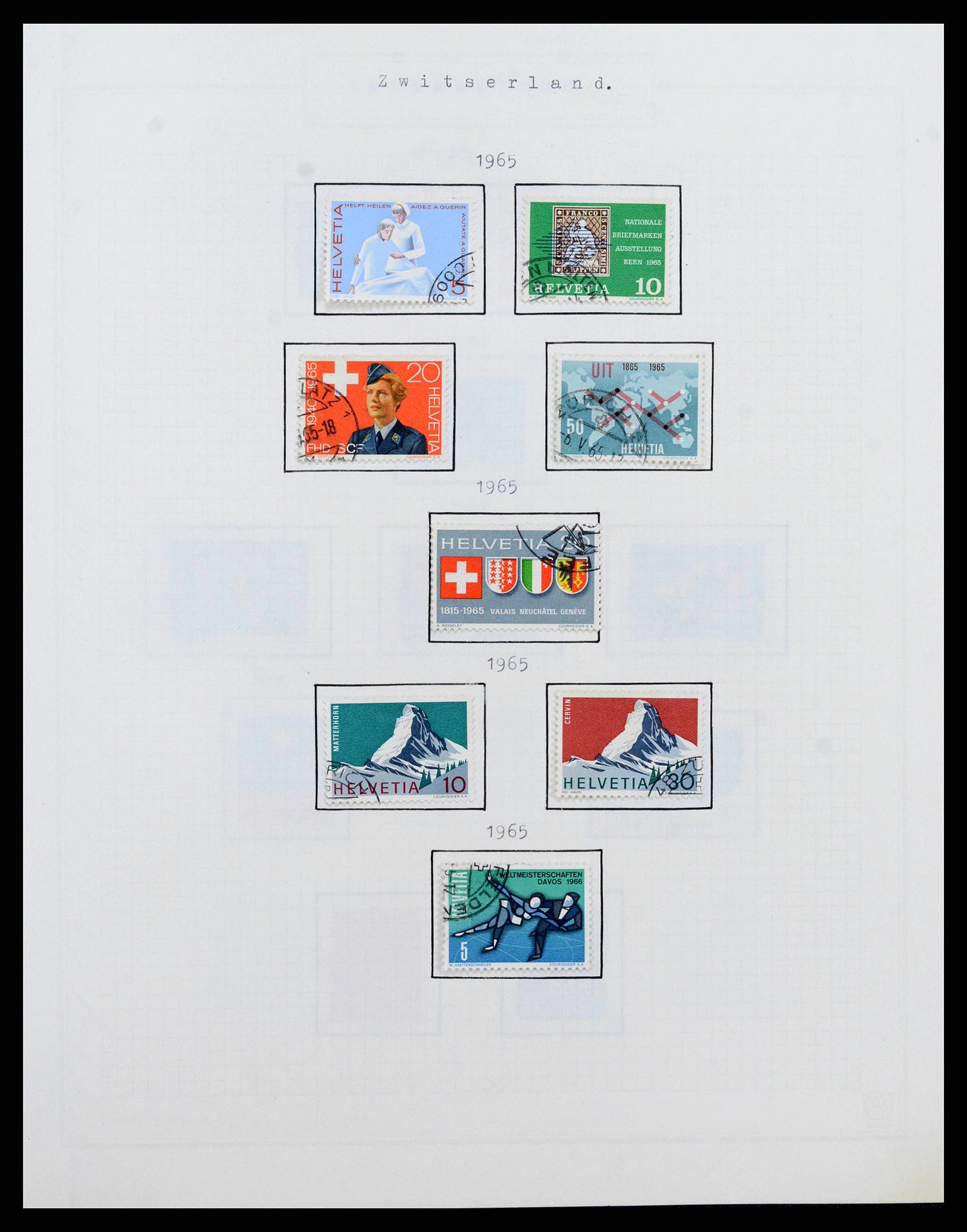 38673 0039 - Stamp collection 38673 Switzerland 1854-1991.