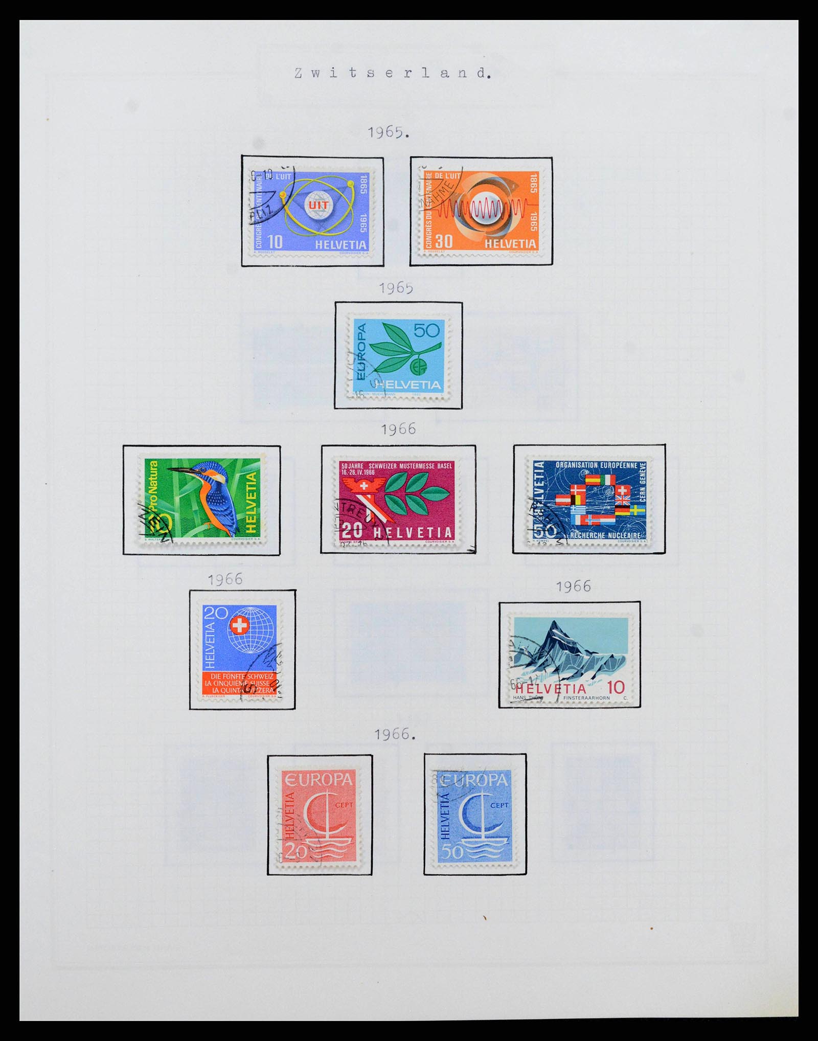 38673 0040 - Stamp collection 38673 Switzerland 1854-1991.