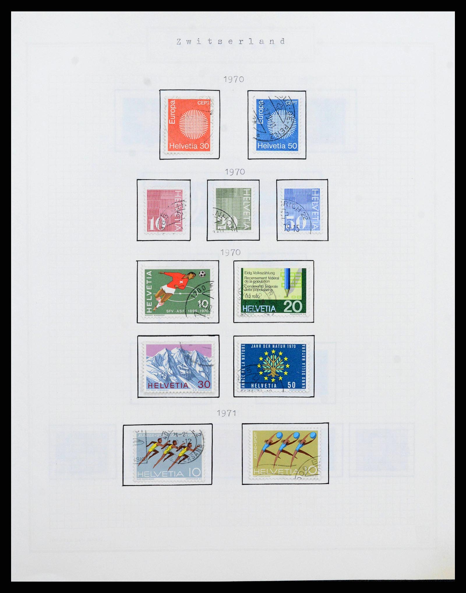 38673 0045 - Stamp collection 38673 Switzerland 1854-1991.