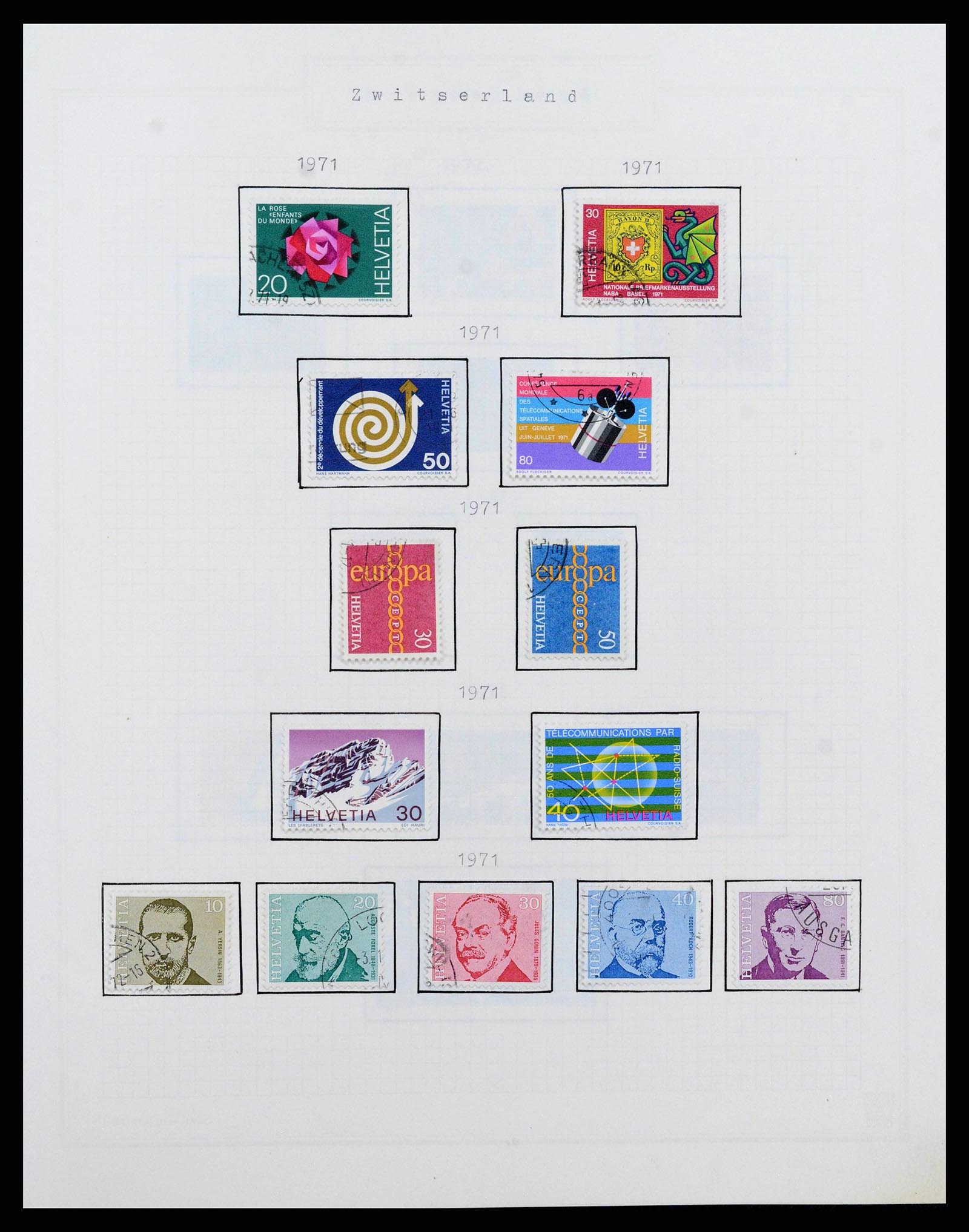 38673 0046 - Stamp collection 38673 Switzerland 1854-1991.