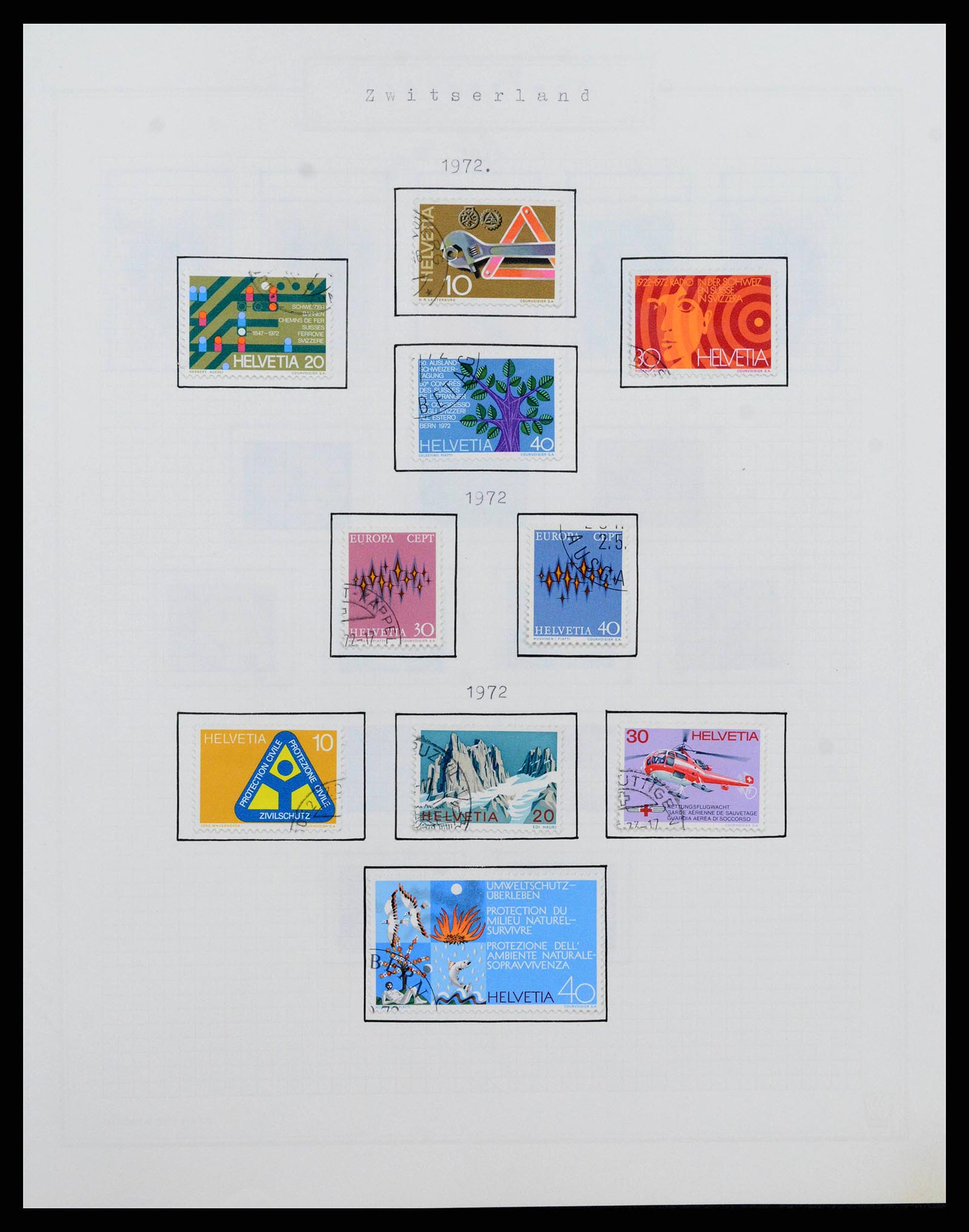 38673 0047 - Stamp collection 38673 Switzerland 1854-1991.