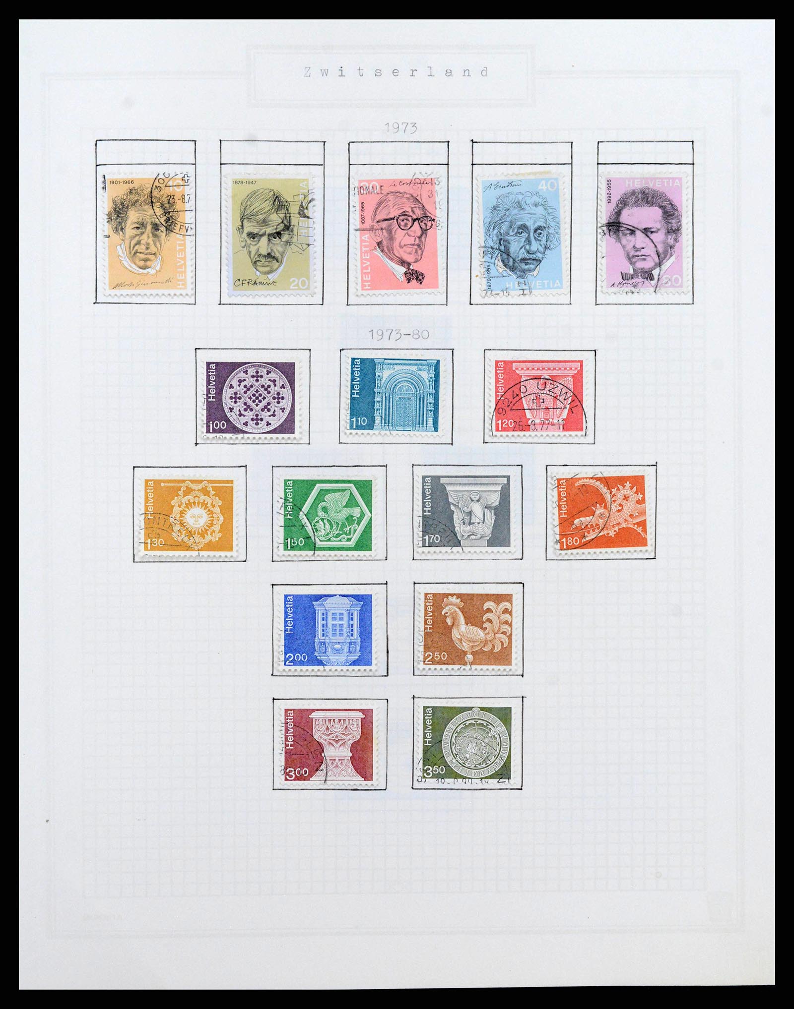 38673 0048 - Stamp collection 38673 Switzerland 1854-1991.