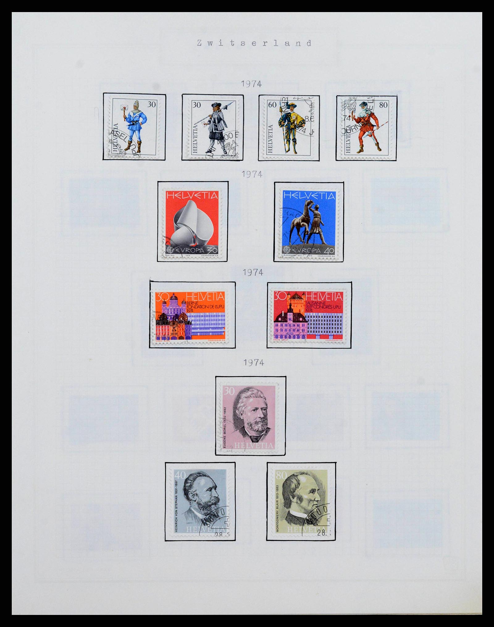 38673 0051 - Stamp collection 38673 Switzerland 1854-1991.