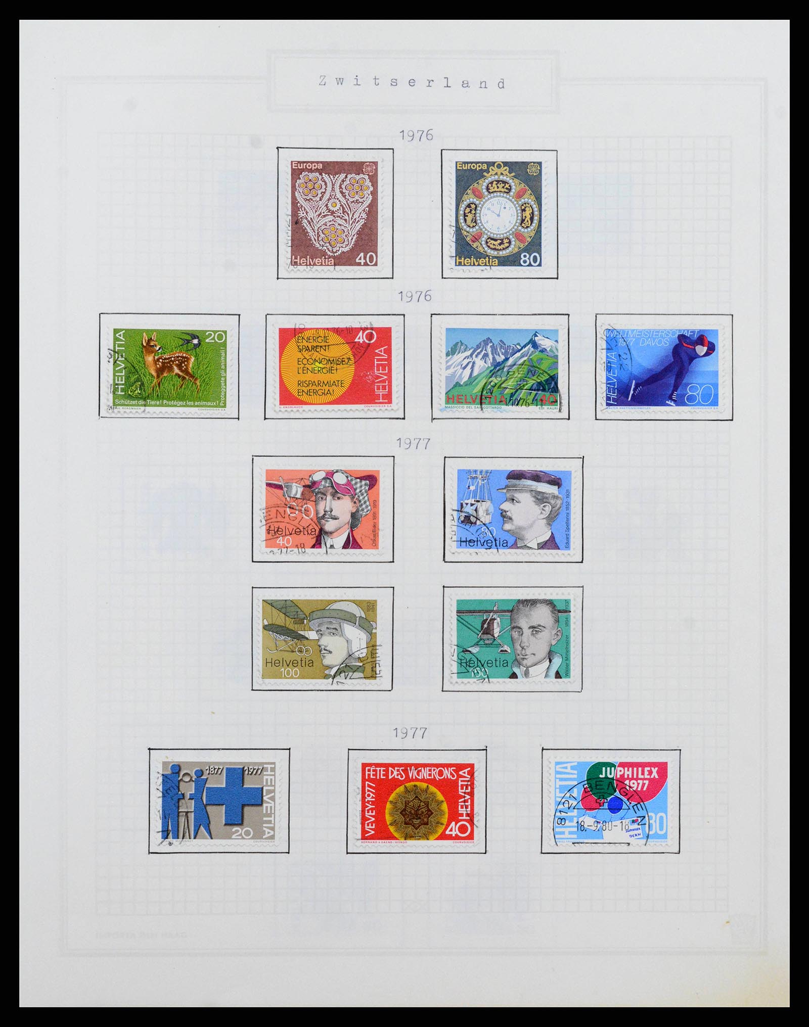 38673 0053 - Stamp collection 38673 Switzerland 1854-1991.