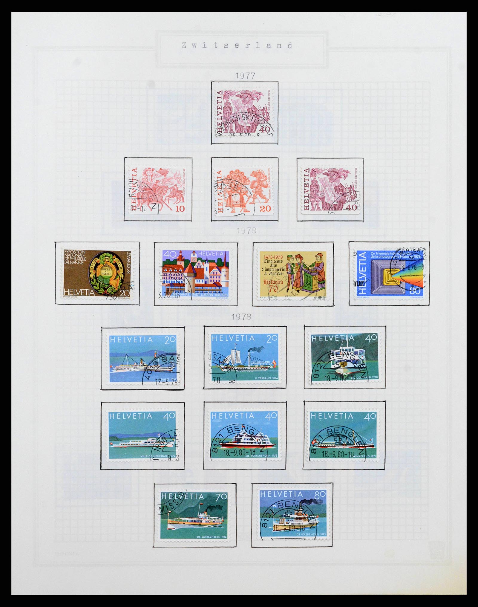 38673 0055 - Stamp collection 38673 Switzerland 1854-1991.