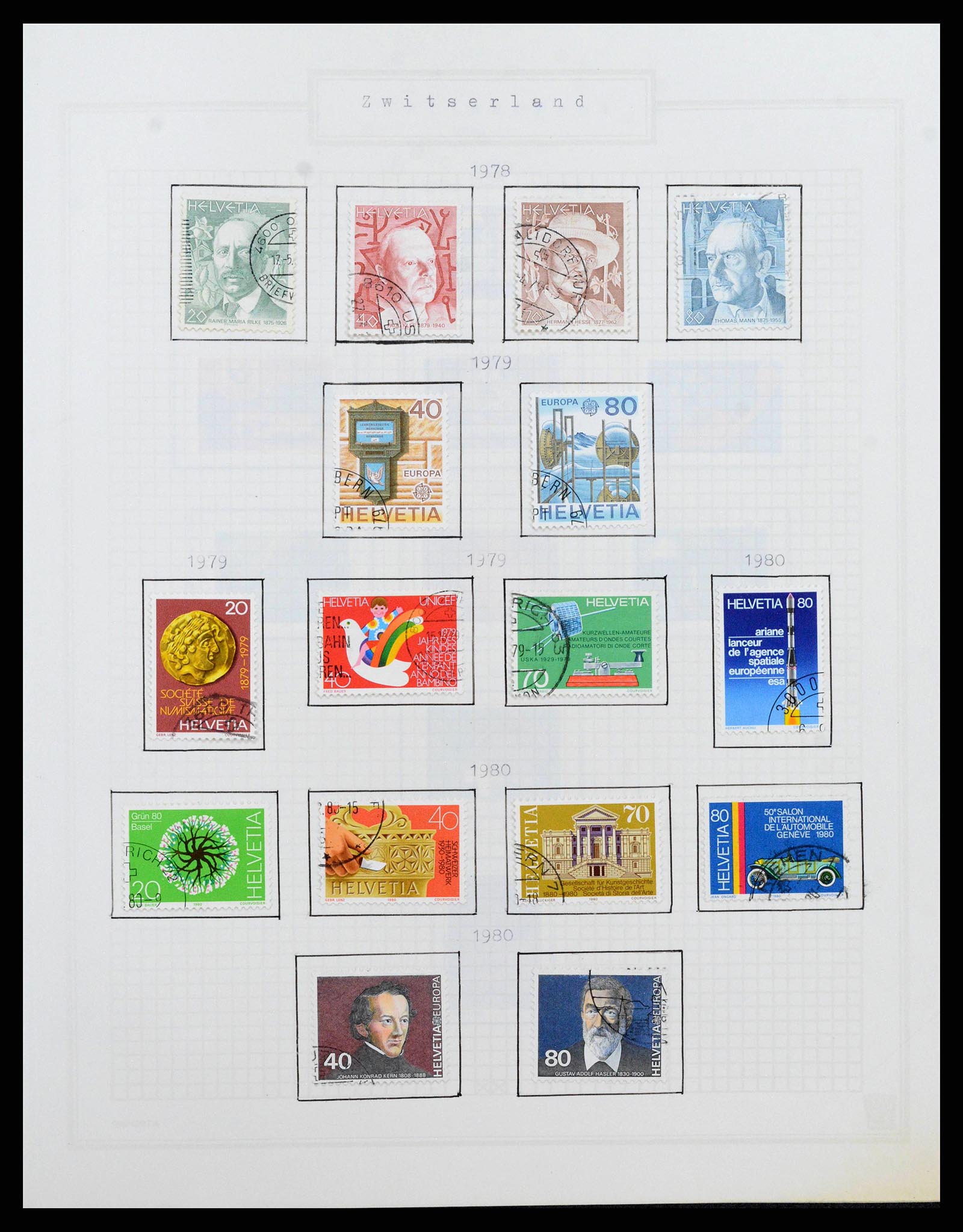 38673 0057 - Stamp collection 38673 Switzerland 1854-1991.